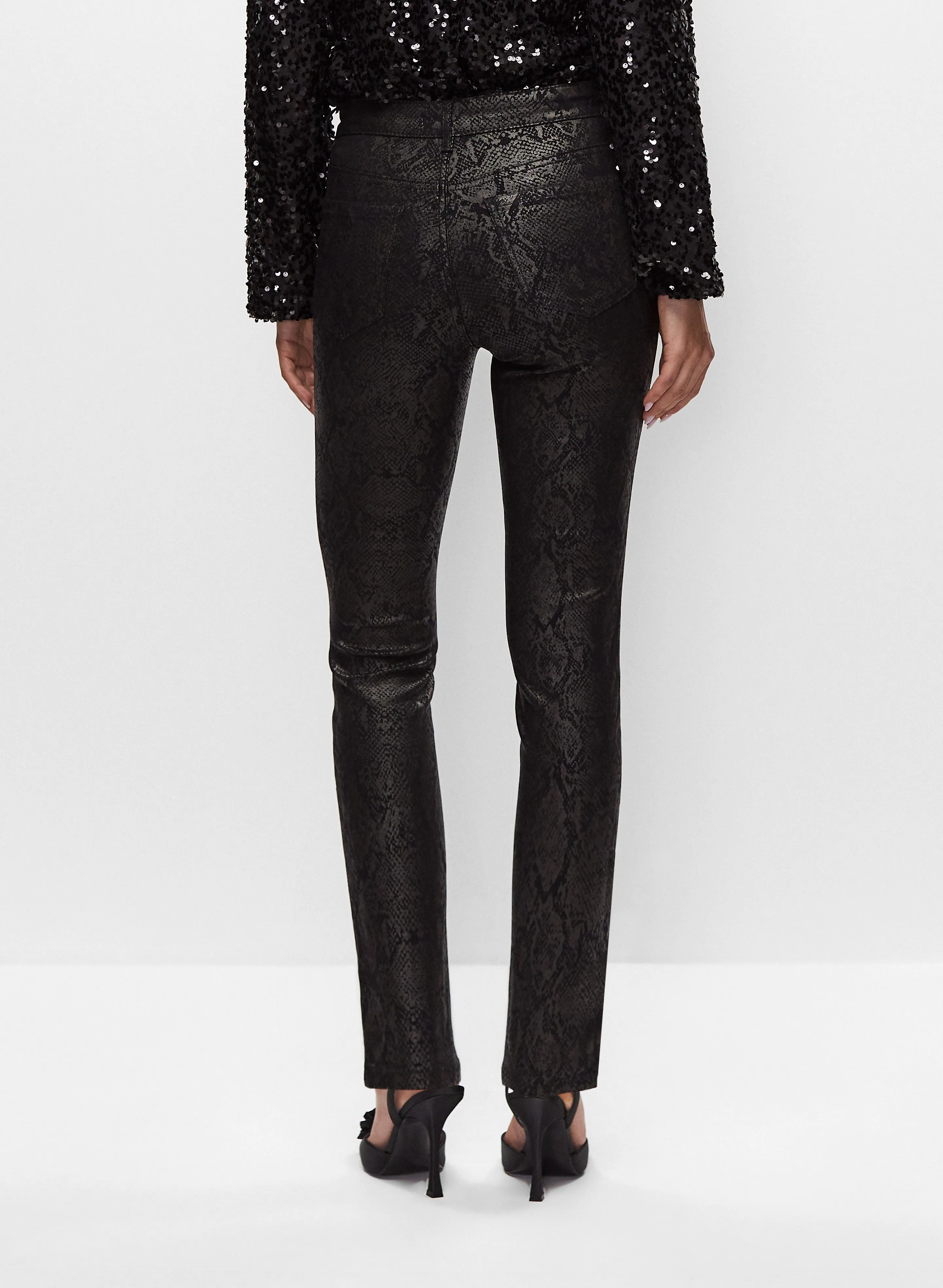 Snakeskin Print Coated Jeans sold by Melanie Lyne product image thumbnail 2