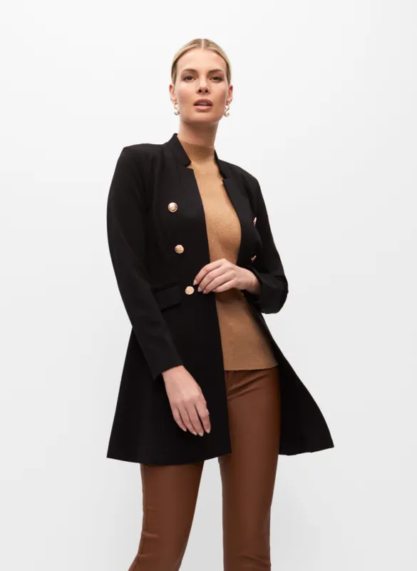 Crested Button Redingote Jacket sold by Melanie Lyne