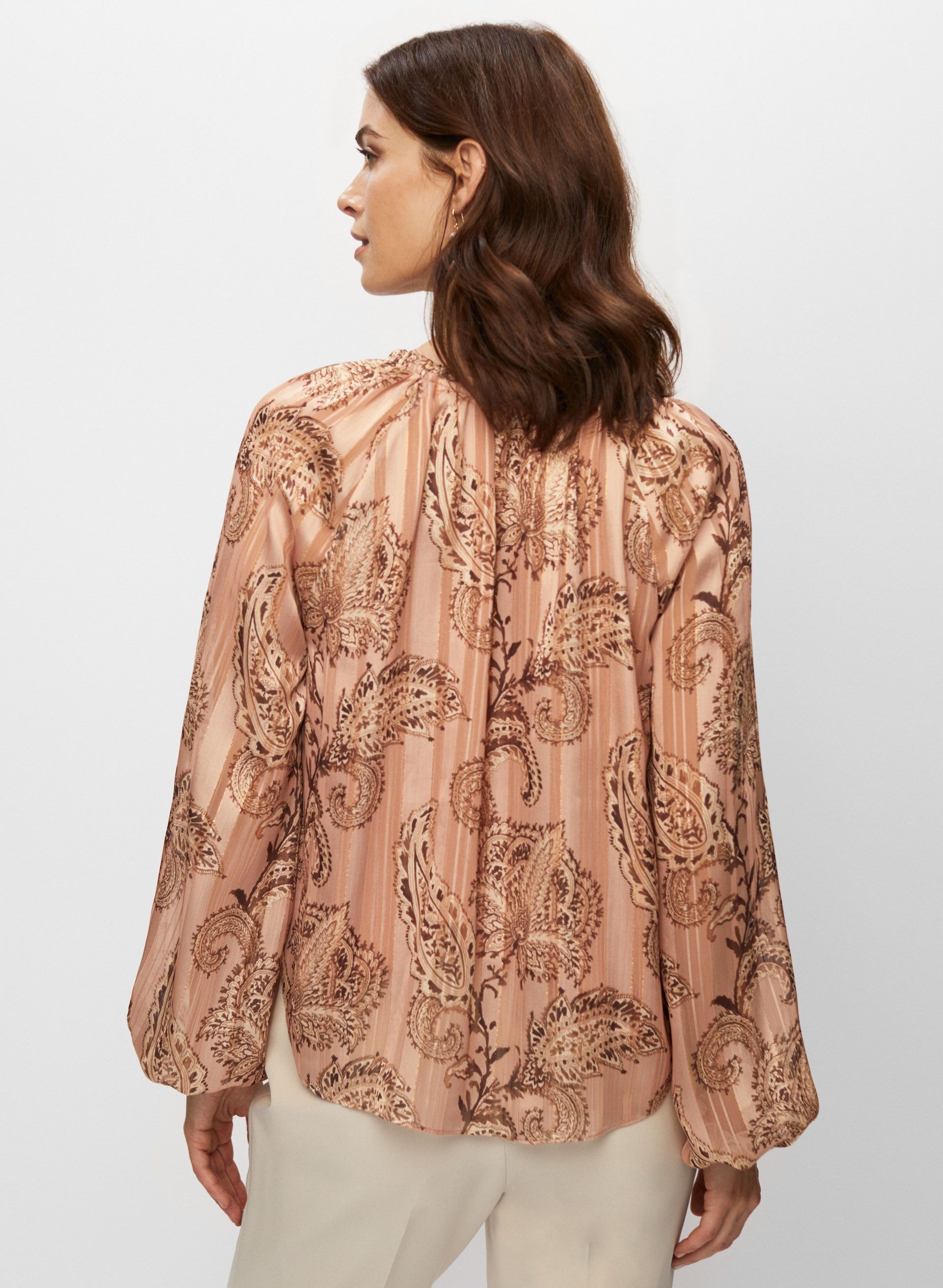 Paisley Print Chiffon Blouse sold by Melanie Lyne product image thumbnail 4