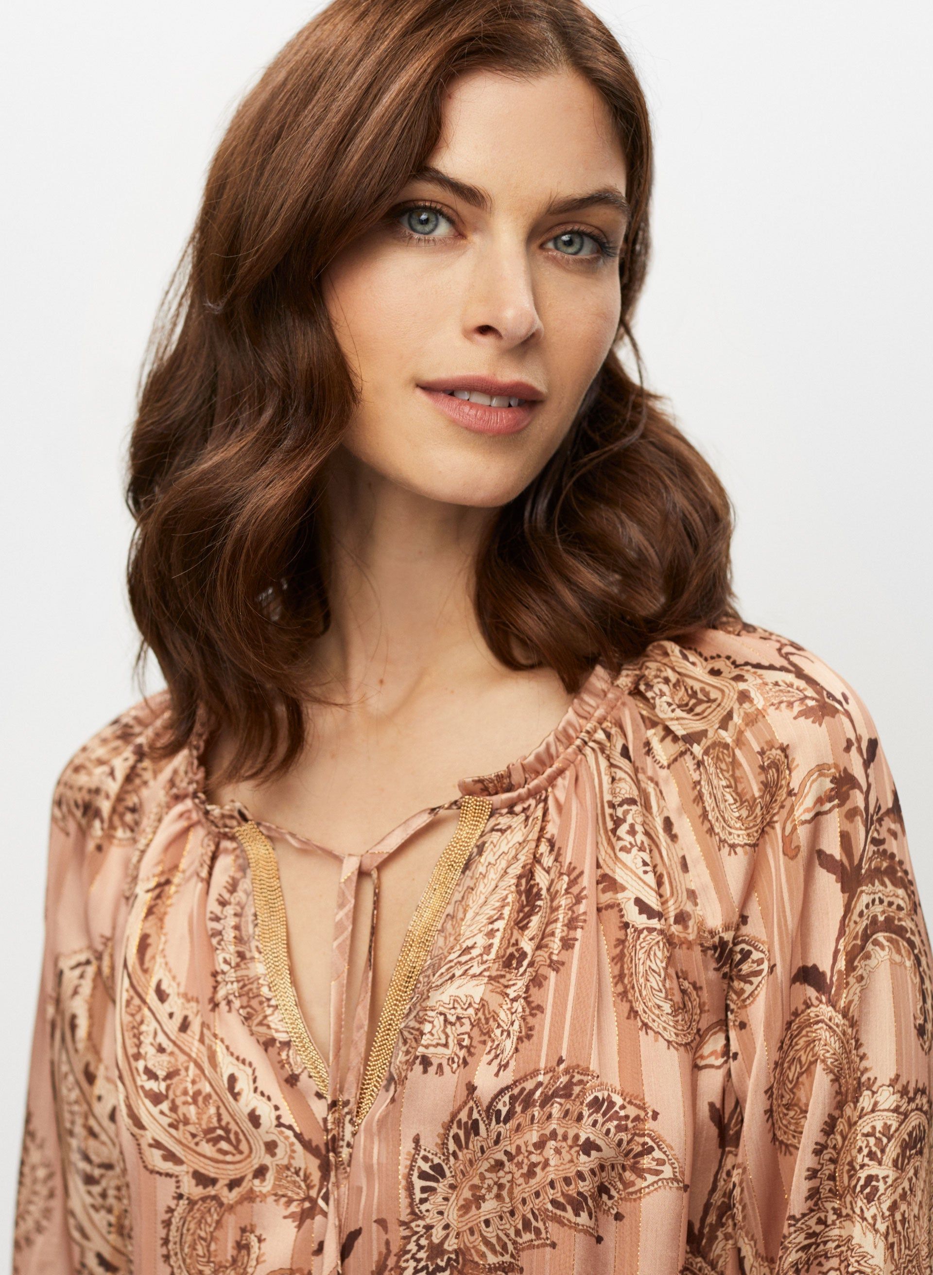 Paisley Print Chiffon Blouse sold by Melanie Lyne product image thumbnail 2