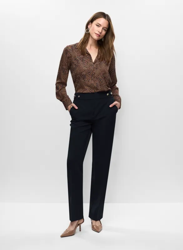 Abstract Motif Blouse & Slim Leg Pants sold by Melanie Lyne