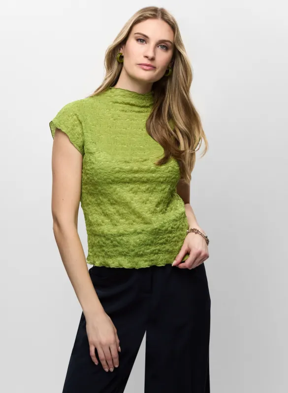 Funnel Neck Cap Sleeve Top sold by Melanie Lyne