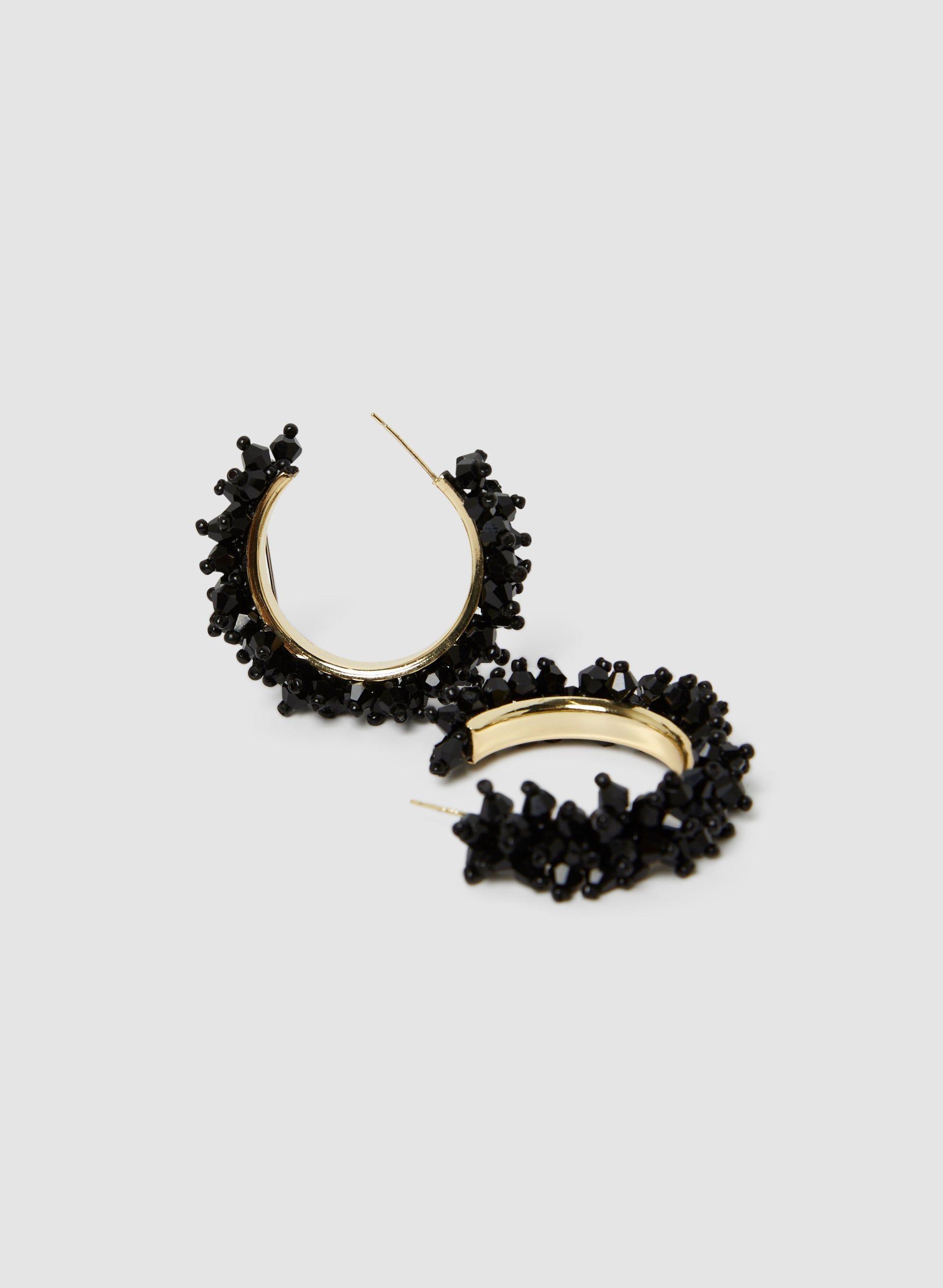 Faceted Bead Cluster Hoop Earrings sold by Melanie Lyne