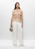 Tiered Lace Sleeveless Top & Satin Waist Pants sold by Melanie Lyne