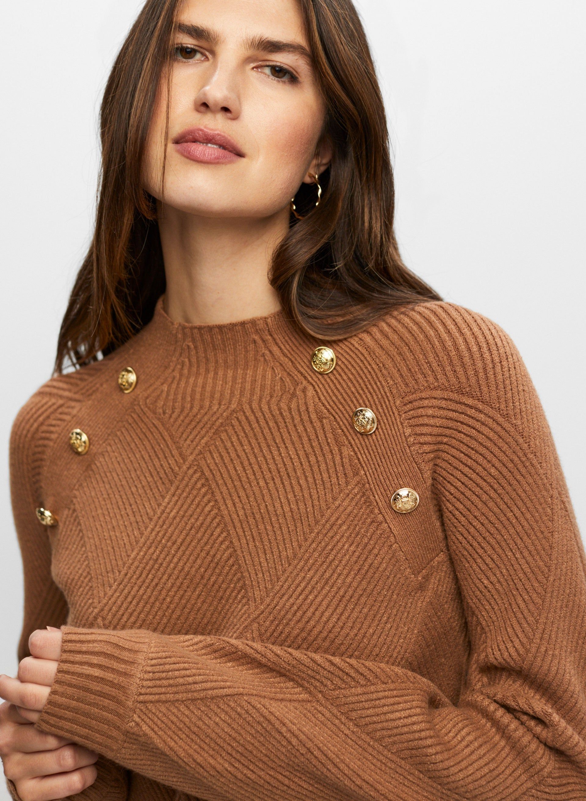 Diamond Rib Knit Pullover Sweater sold by Melanie Lyne product image thumbnail 3