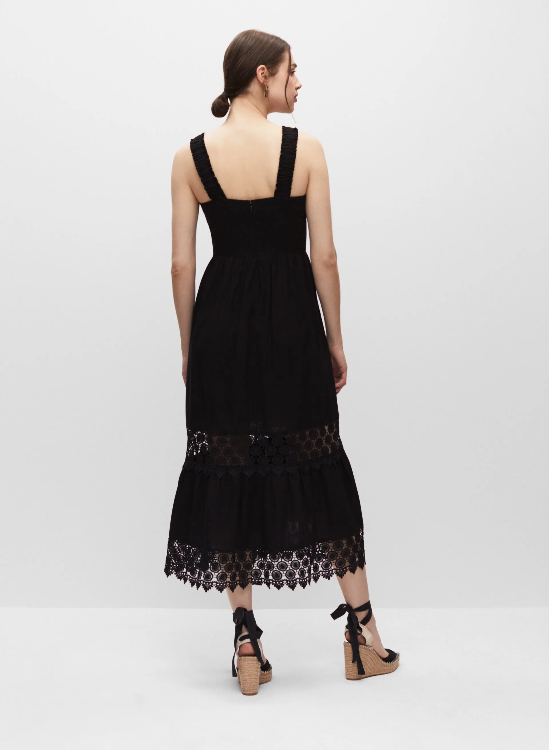 Tiered Crochet Detail Maxi Dress sold by Melanie Lyne product image thumbnail 3