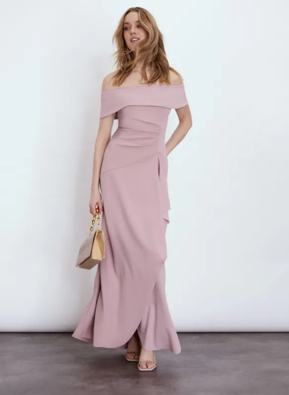 Off-the-Shoulder Flounce Dress sold by Melanie Lyne