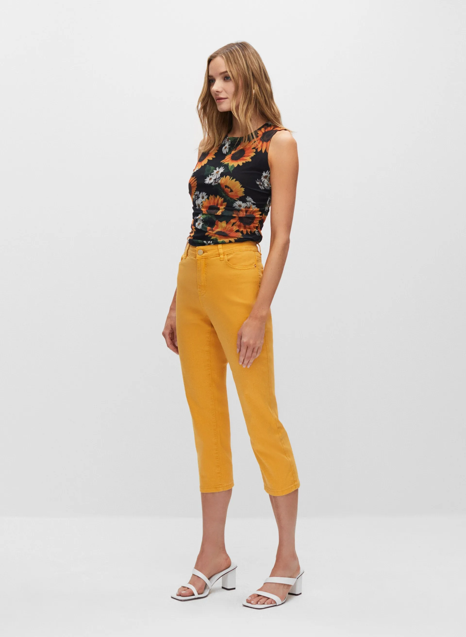 Slim Leg Denim Capris sold by Melanie Lyne product image thumbnail 3