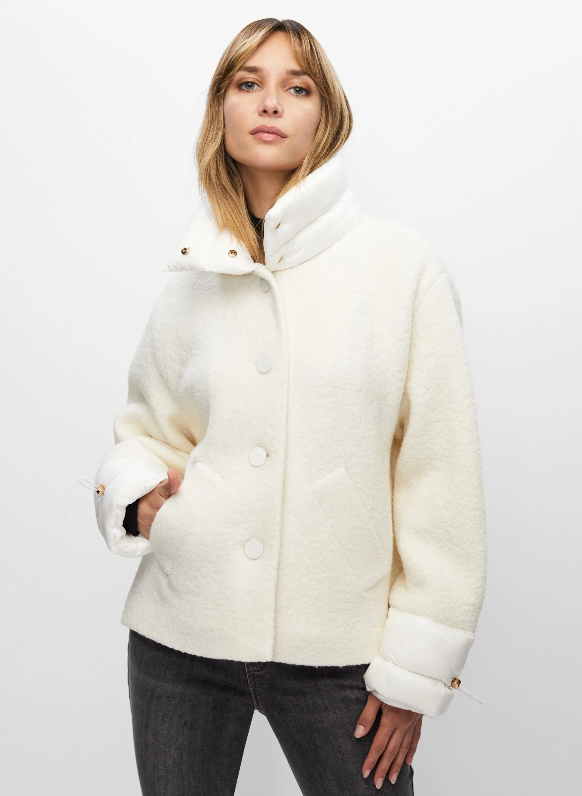Boiled Wool Blend Coat sold by Melanie Lyne product image thumbnail 5