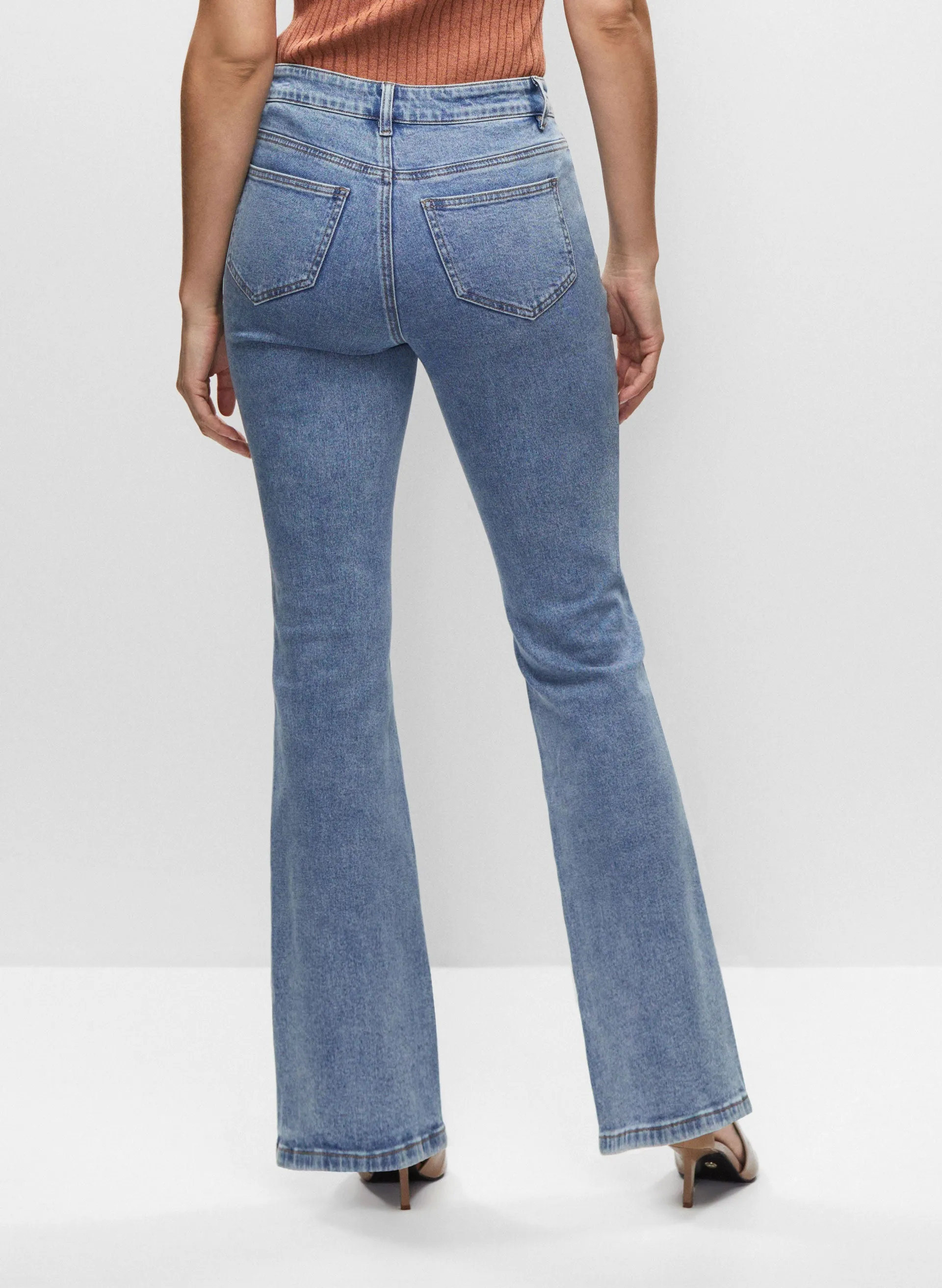 Flare Leg Front Slit Jeans sold by Melanie Lyne product image thumbnail 2