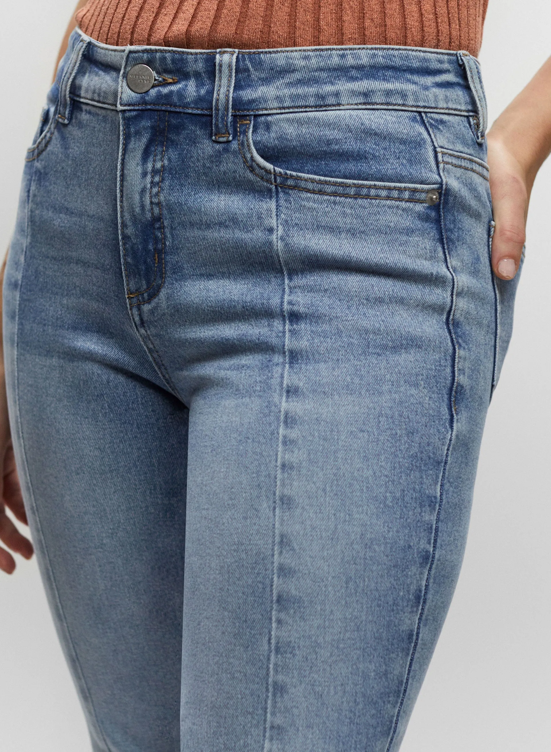 Flare Leg Front Slit Jeans sold by Melanie Lyne product image thumbnail 4