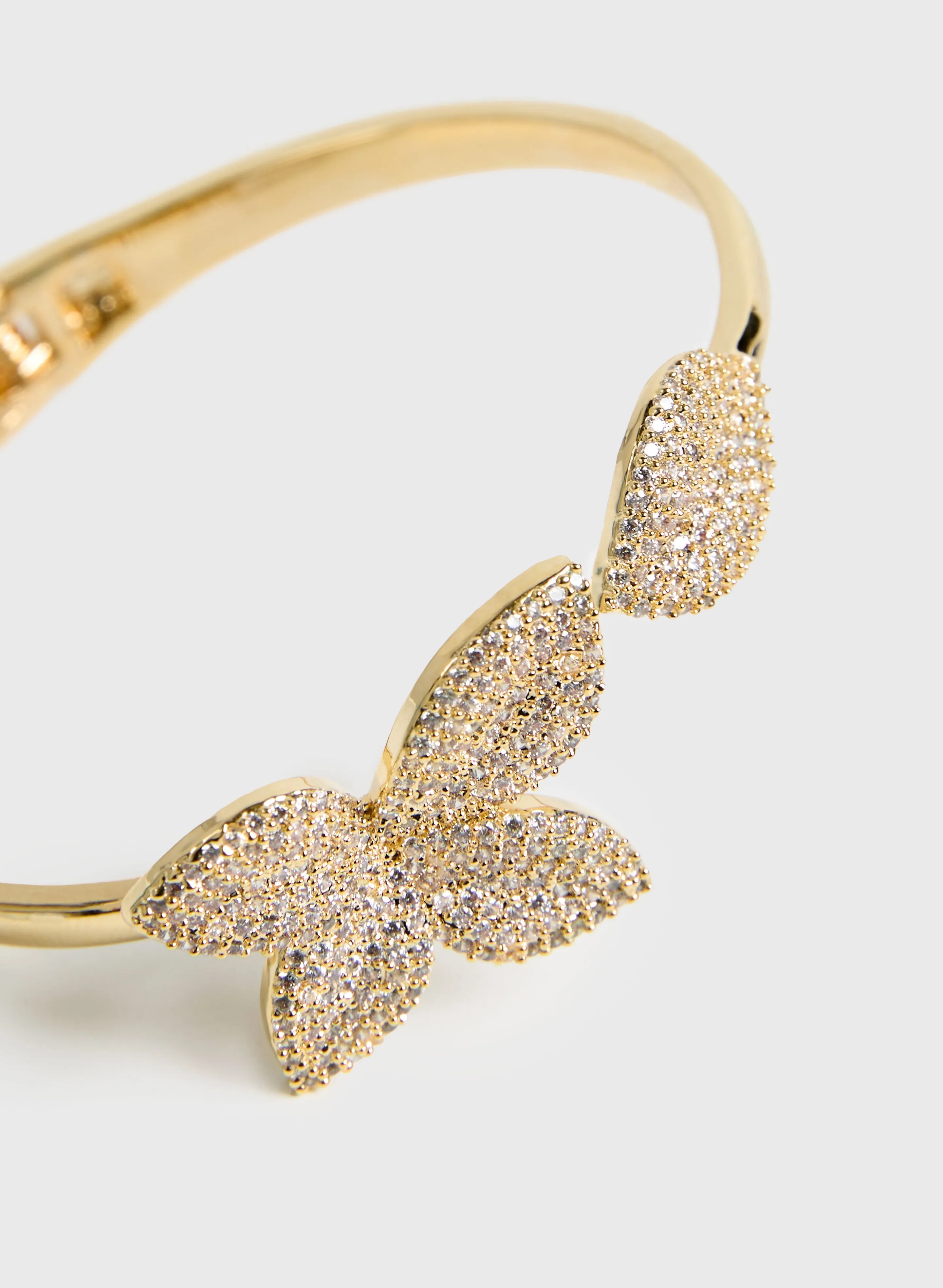 Crystal Open Hinged Bangle sold by Melanie Lyne product image thumbnail 2