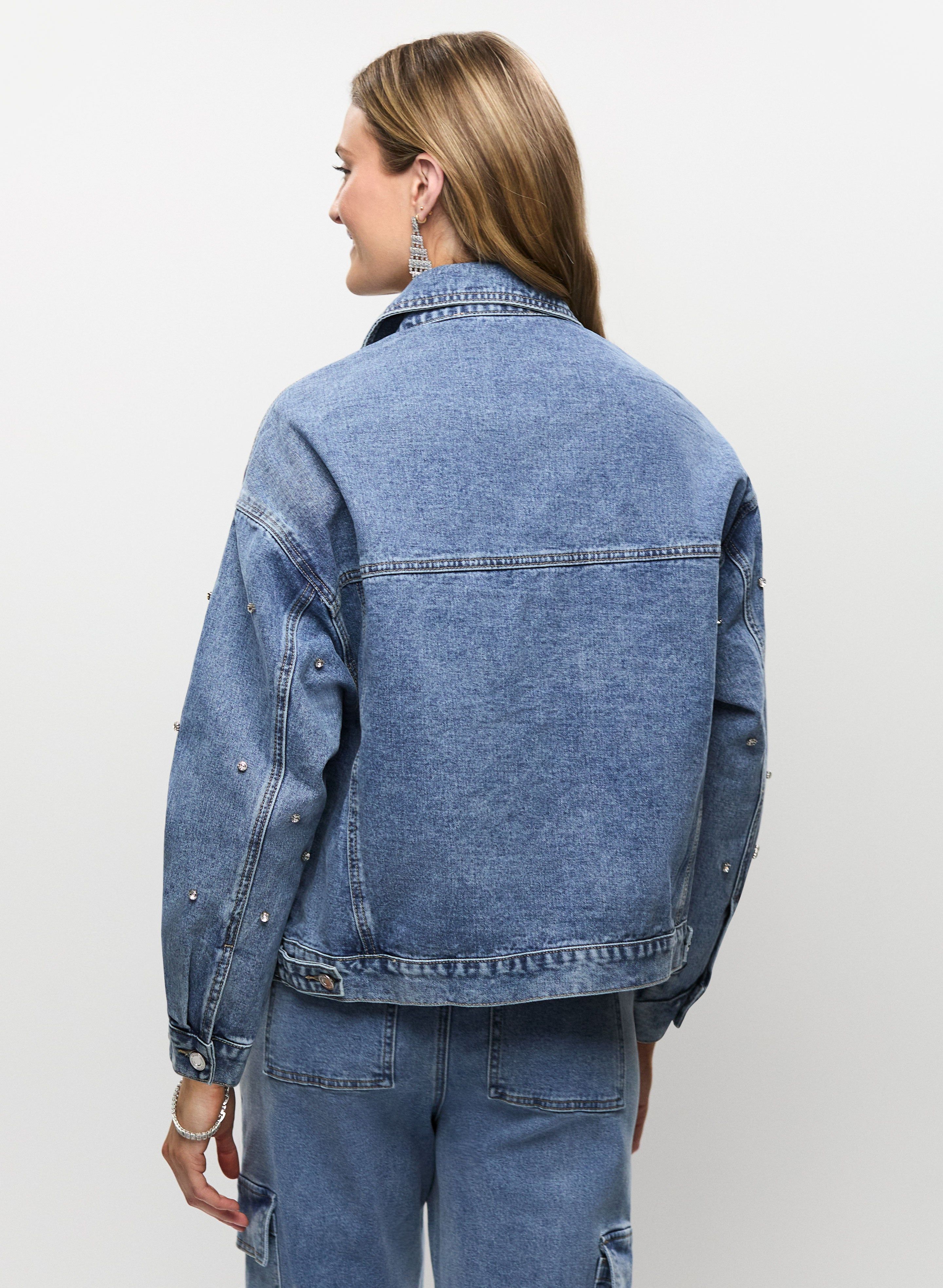 Joseph Ribkoff - Rhinestone Denim Jacket sold by Melanie Lyne product image thumbnail 4