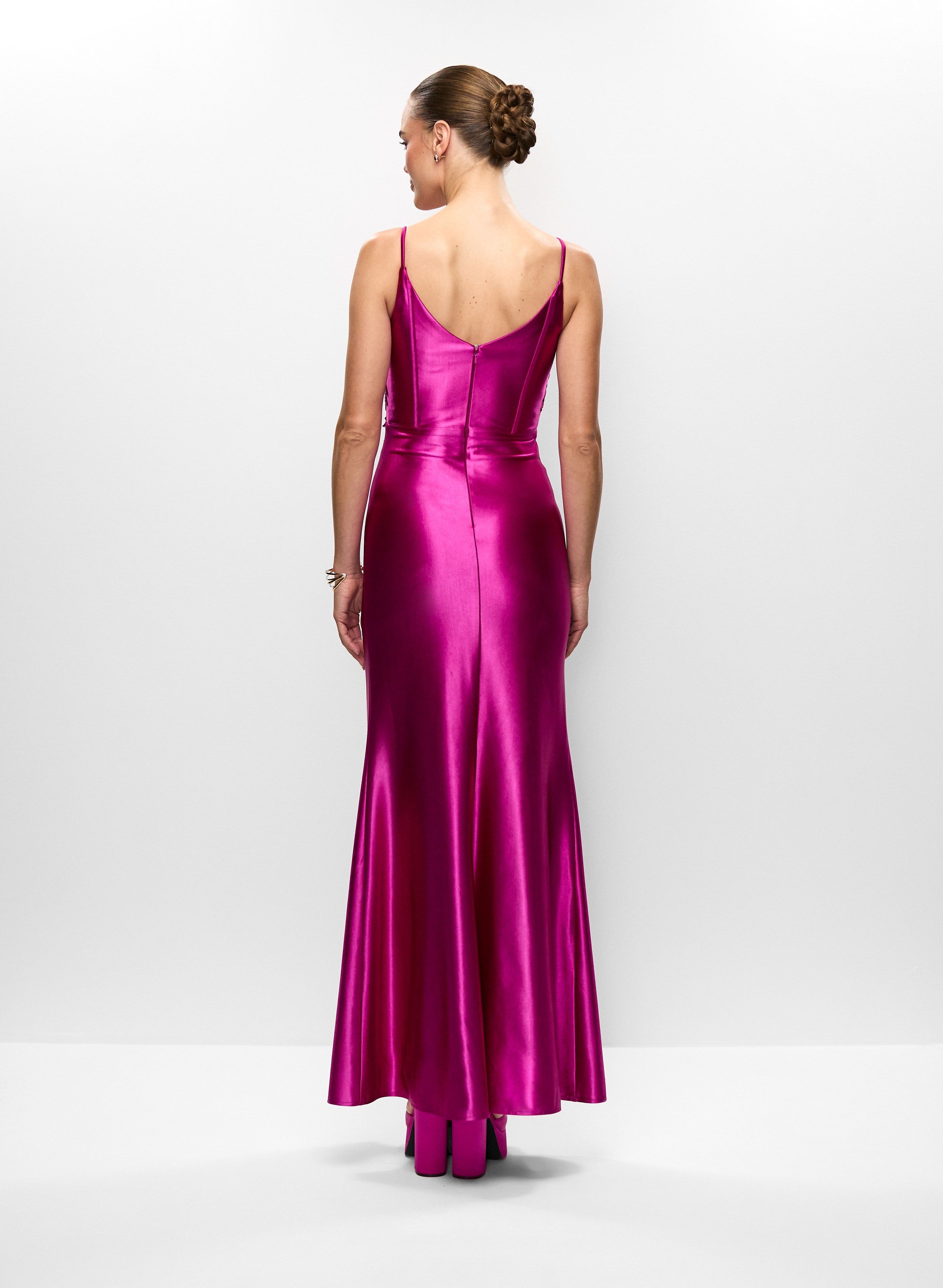 Sequin Detail Satin Gown sold by Melanie Lyne product image thumbnail 2