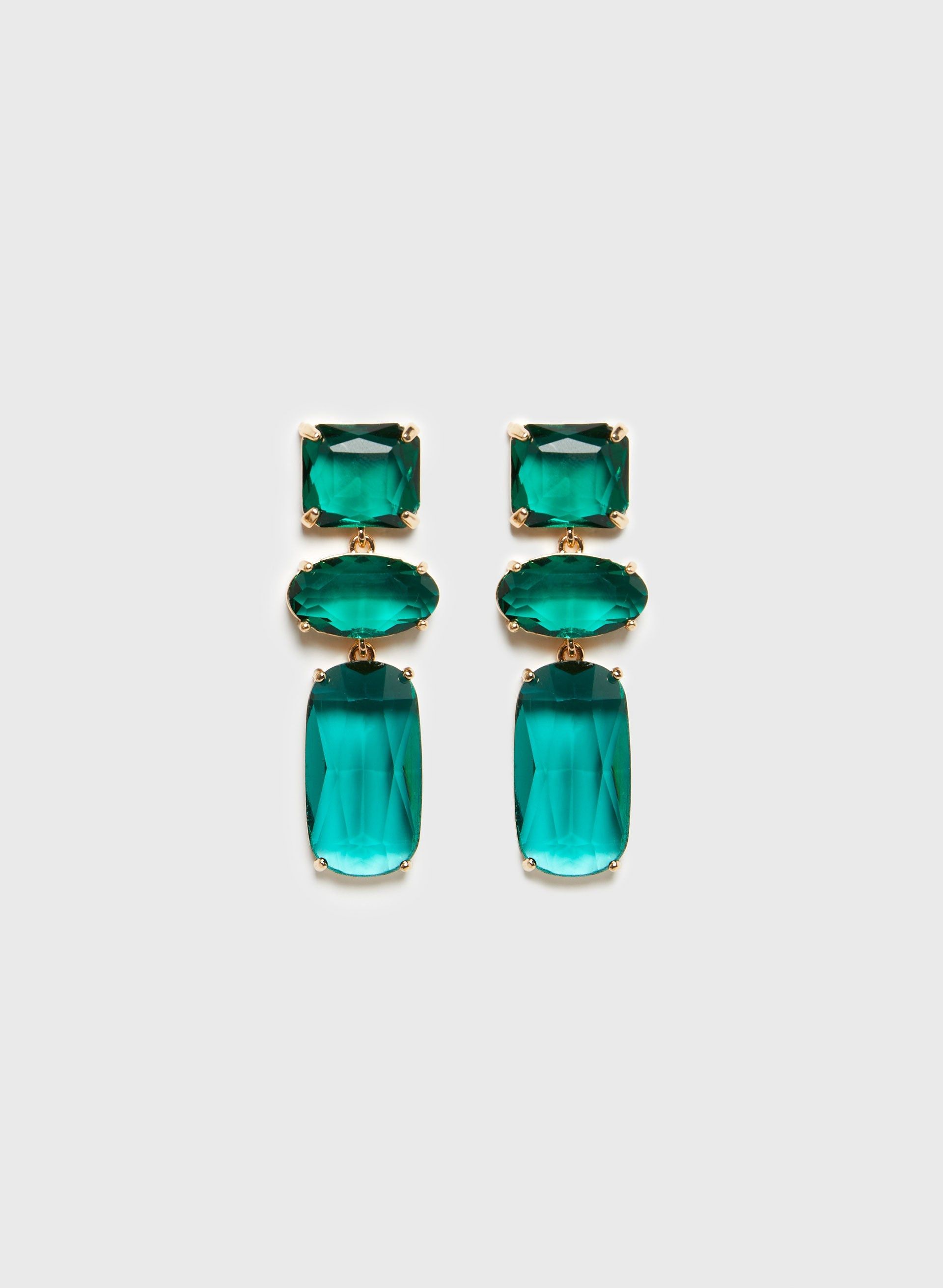 Tiered Faceted Stone Earrings sold by Melanie Lyne