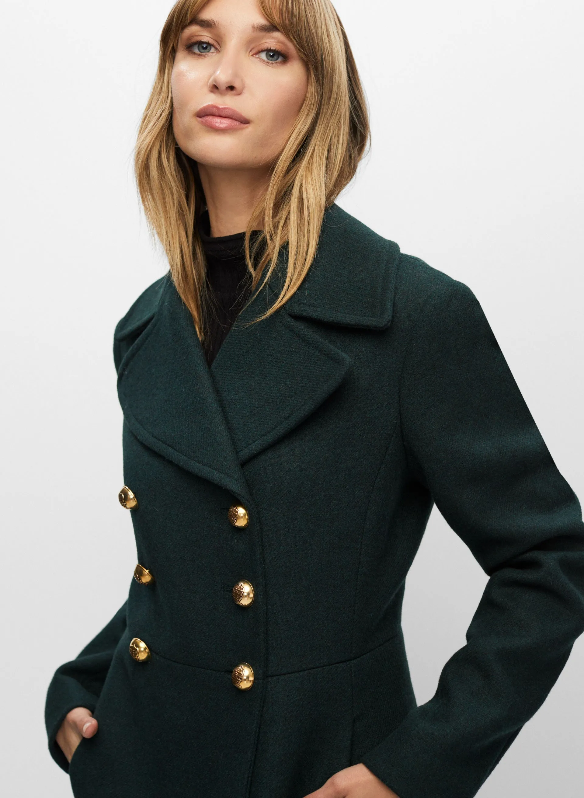 Twill Wool Blend Coat sold by Melanie Lyne product image thumbnail 3