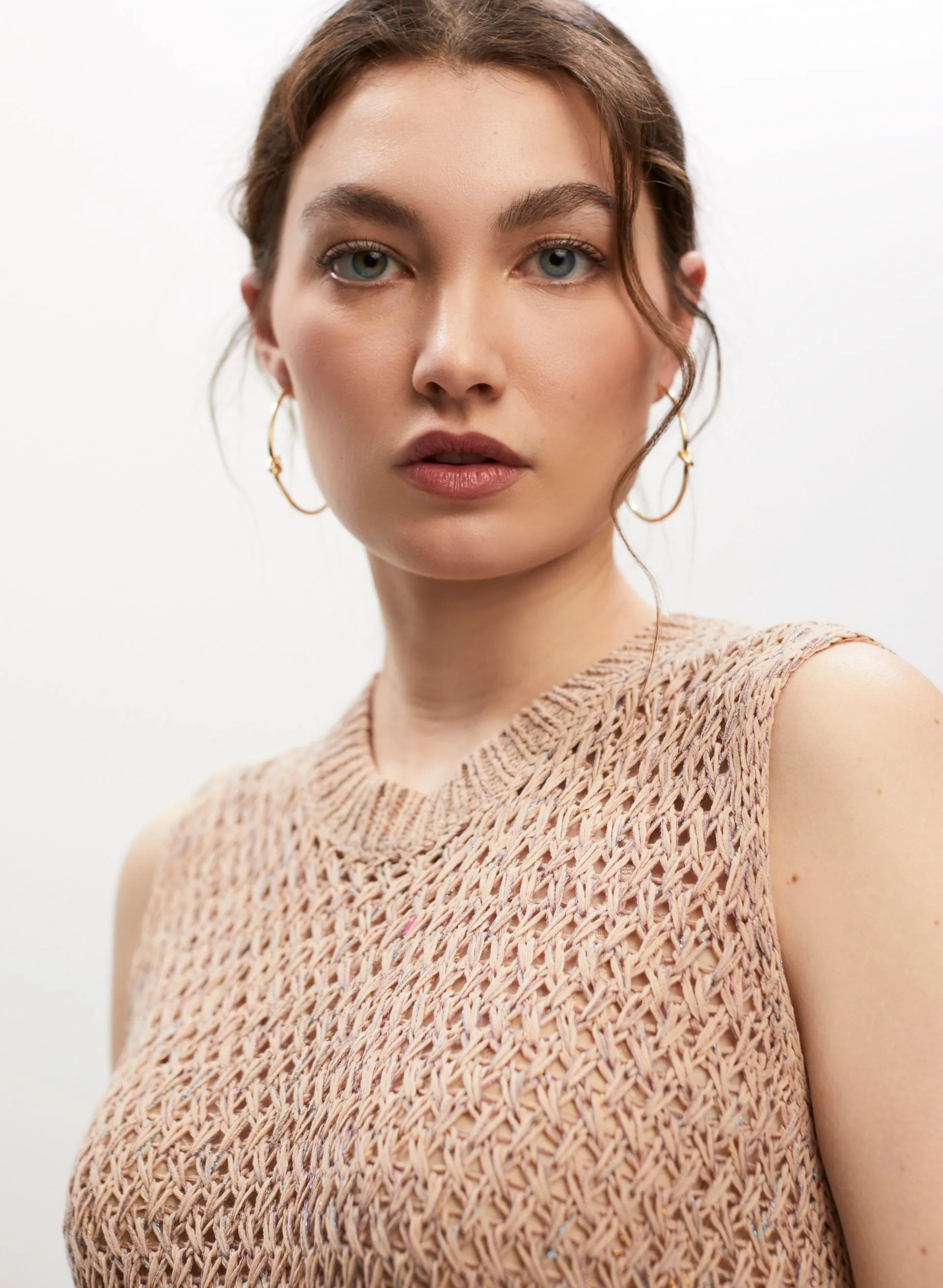 Sleeveless Crochet Sweater Top sold by Melanie Lyne product image thumbnail 2