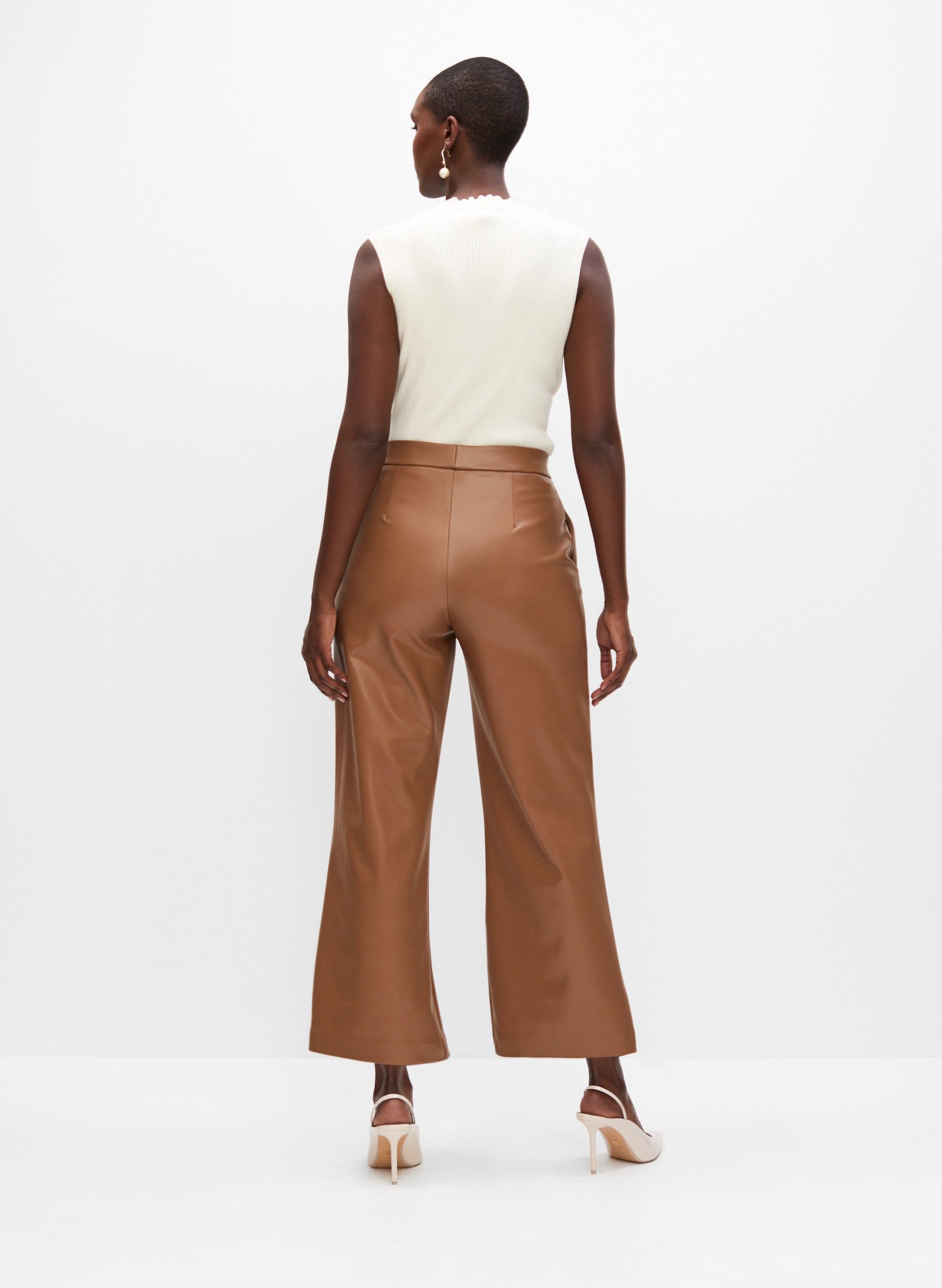 Joseph Ribkoff - Vegan Leather Culotte Pants sold by Melanie Lyne product image thumbnail 2