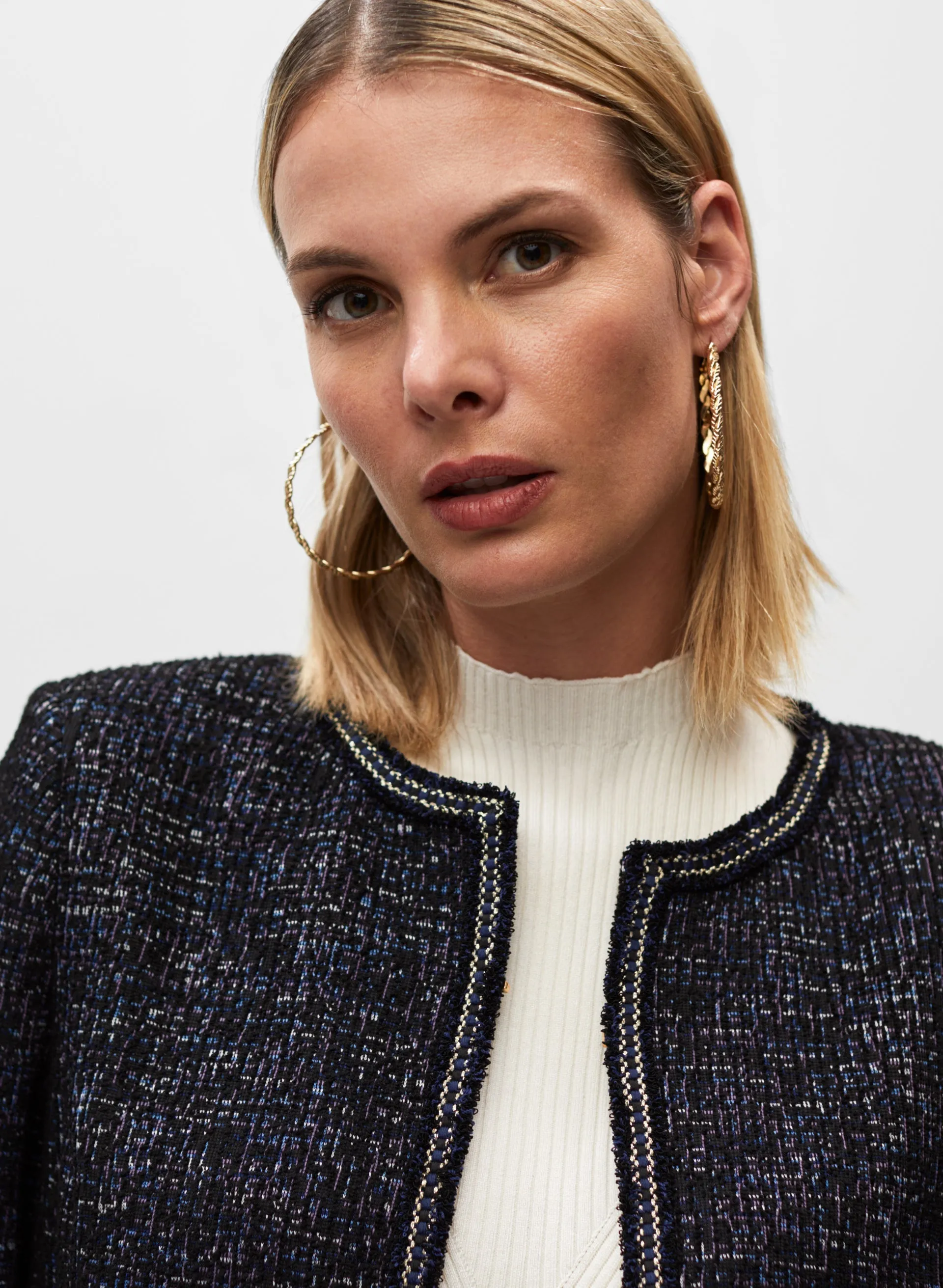 Gold Trim Tweed Jacket sold by Melanie Lyne product image thumbnail 2