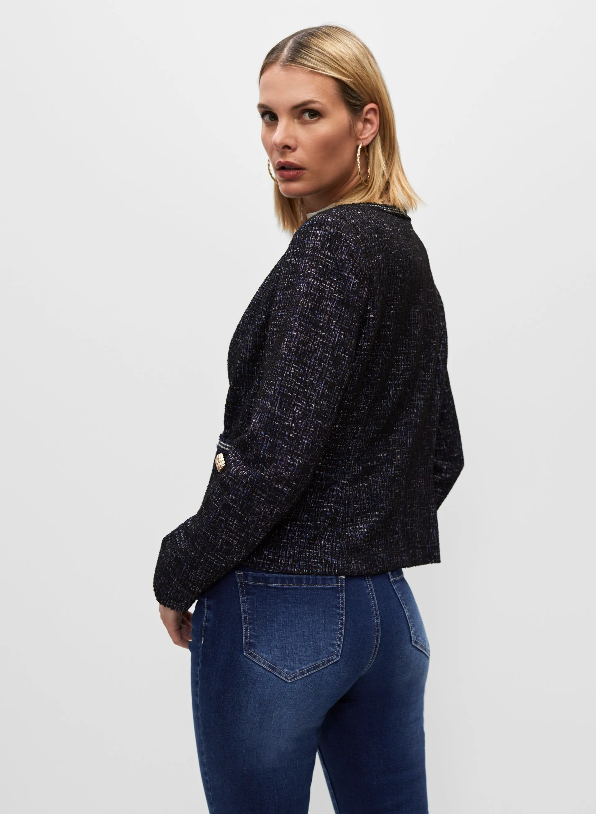 Gold Trim Tweed Jacket sold by Melanie Lyne product image thumbnail 3