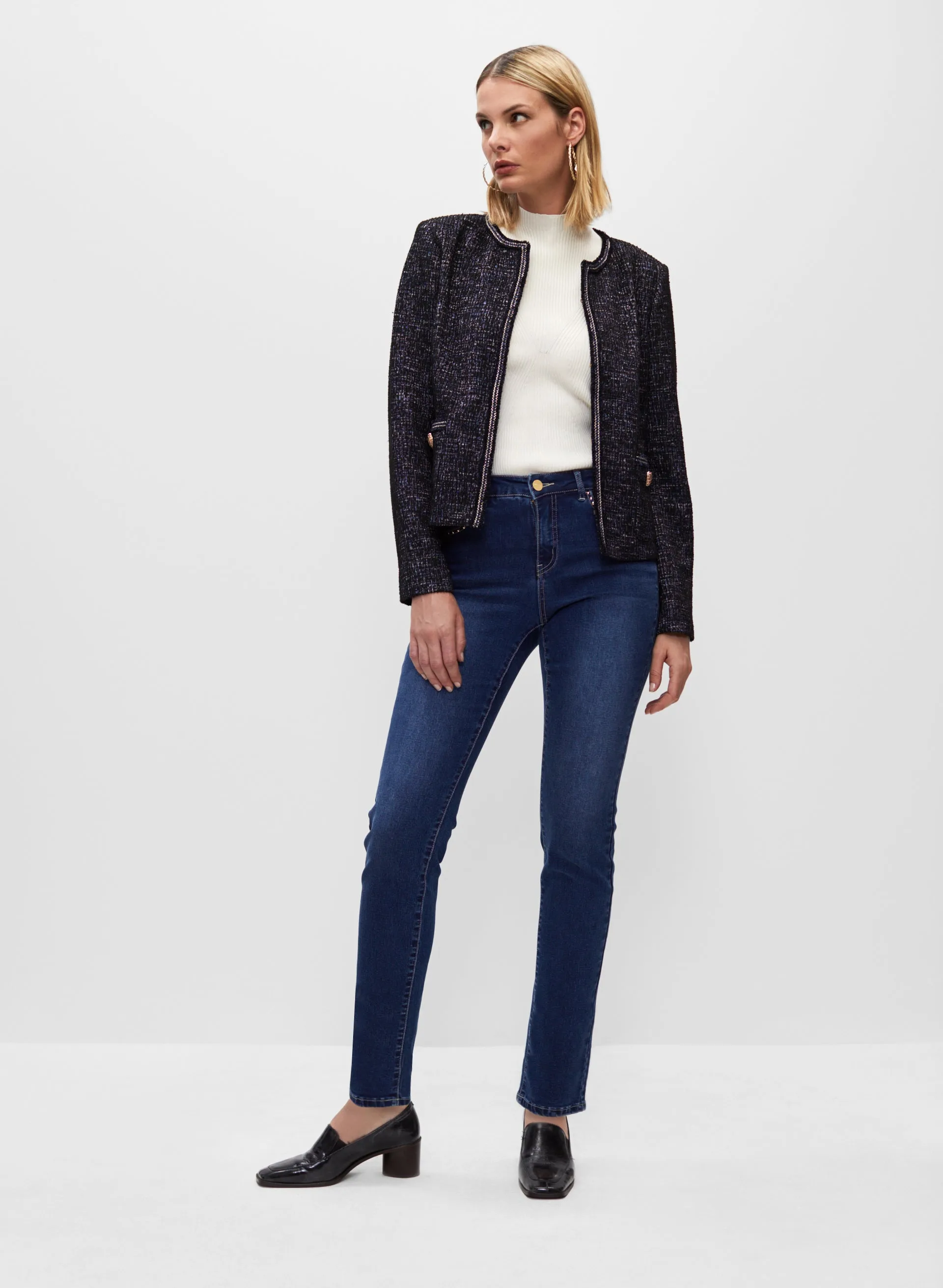 Gold Trim Tweed Jacket sold by Melanie Lyne product image thumbnail 4