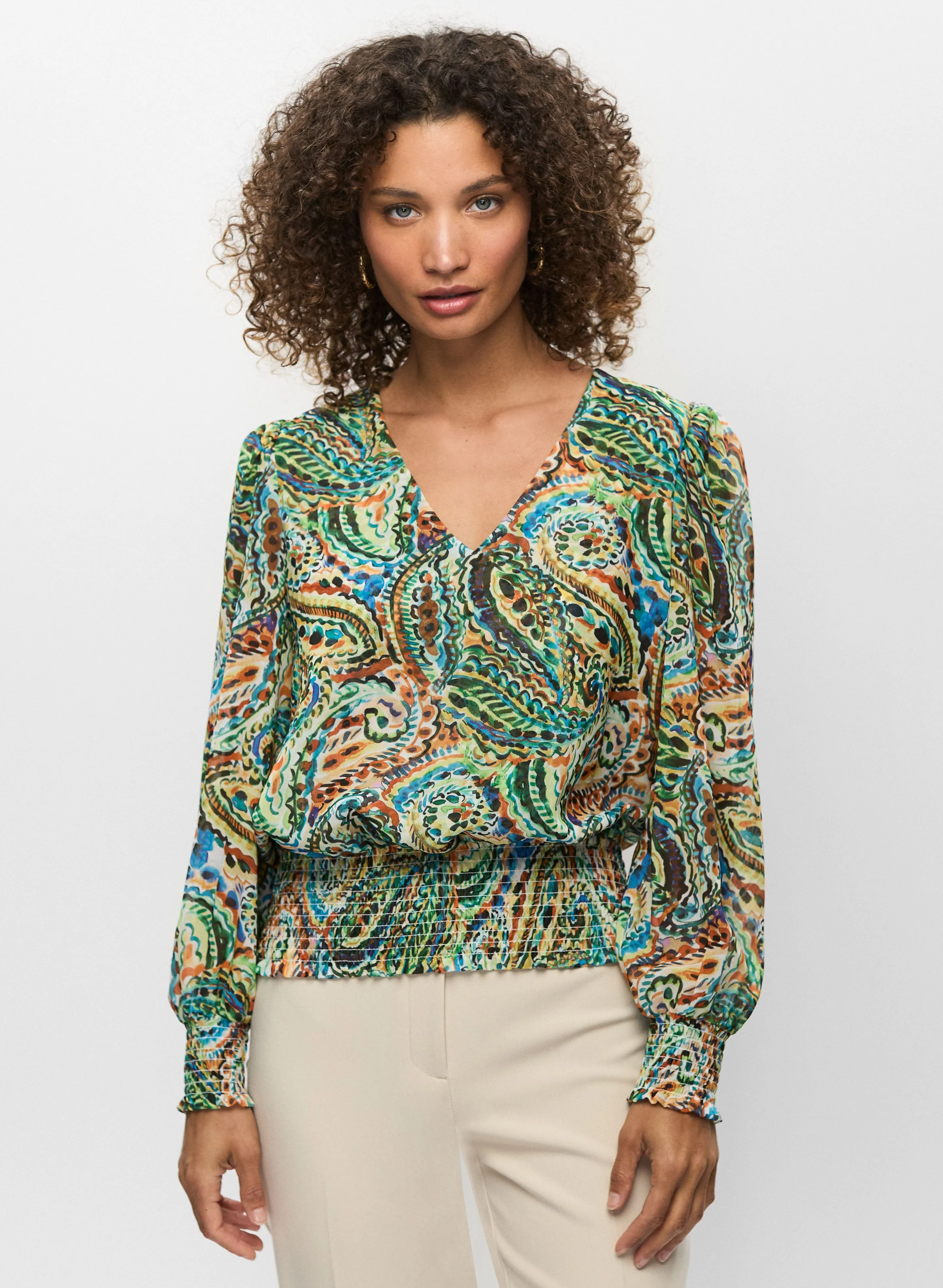 Smocked Paisley Blouse sold by Melanie Lyne