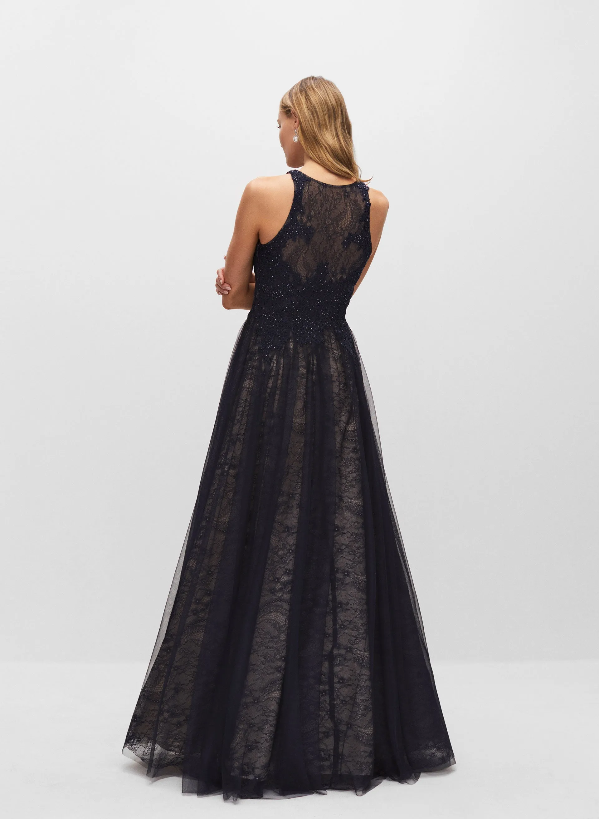 Embellished & Embroidered Lace Gown sold by Melanie Lyne product image thumbnail 3