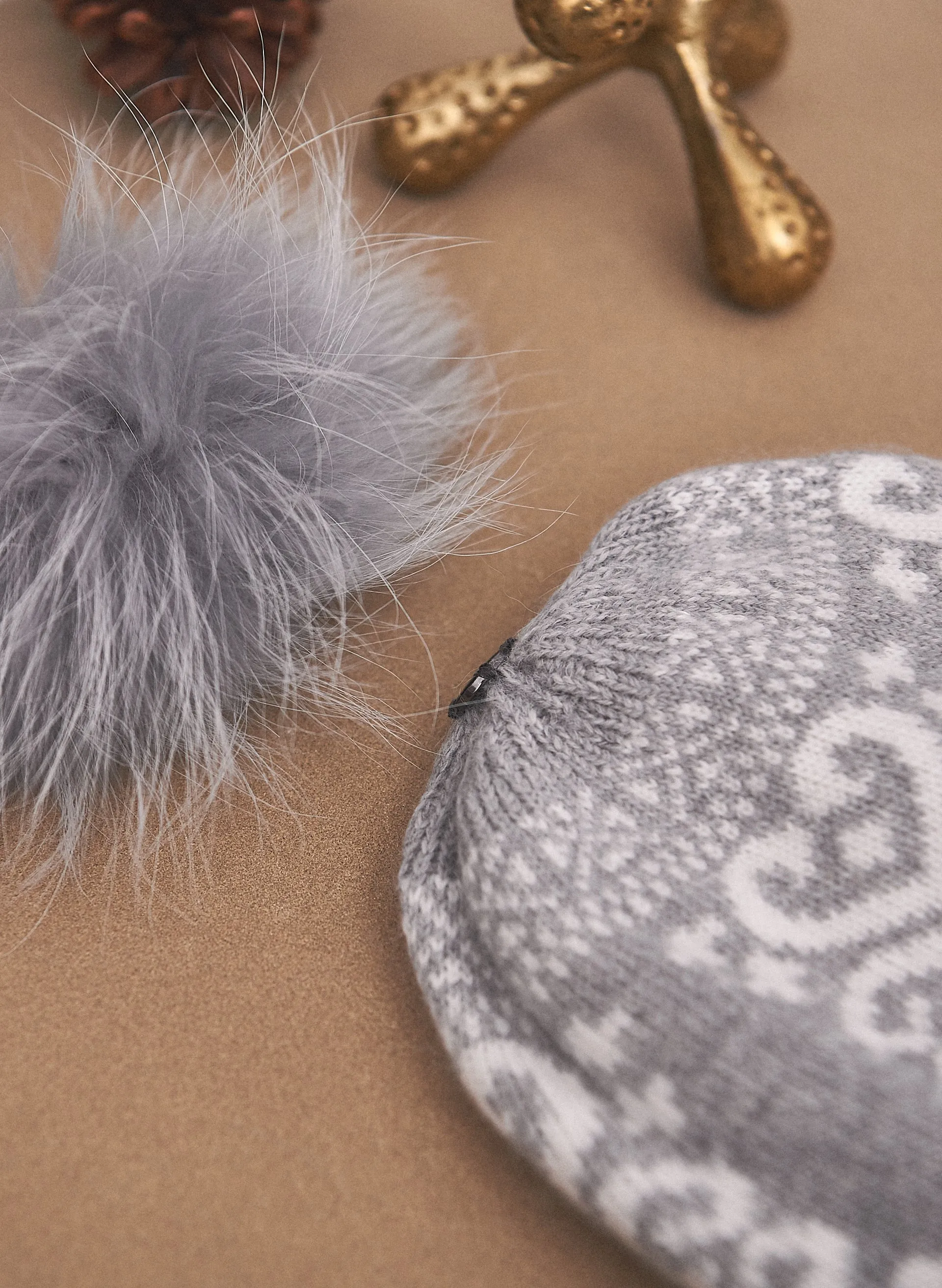 Removable Pompom Hat sold by Melanie Lyne product image thumbnail 2