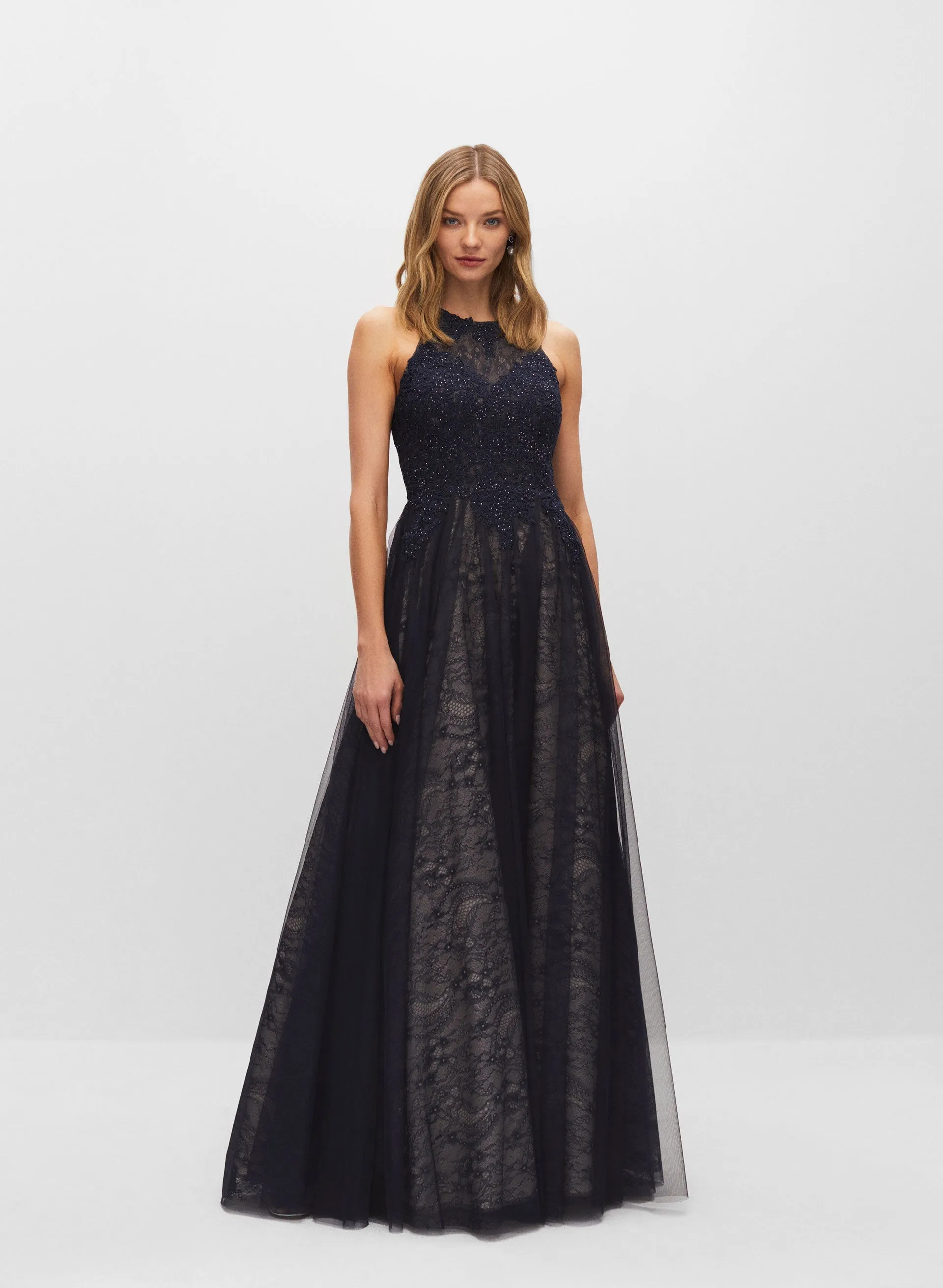 Embellished & Embroidered Lace Gown sold by Melanie Lyne