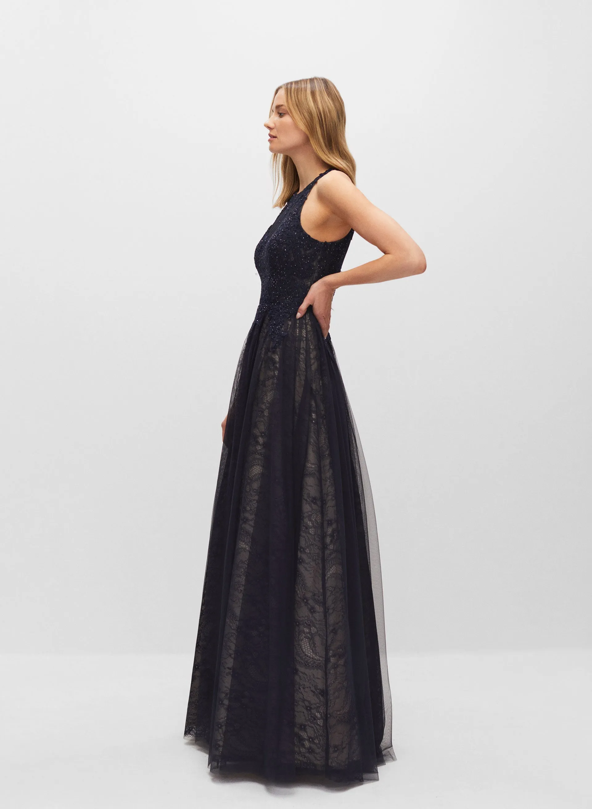 Embellished & Embroidered Lace Gown sold by Melanie Lyne product image thumbnail 2