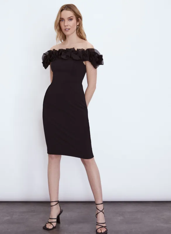 Aidan Mattox - Frill Detail Dress sold by Melanie Lyne