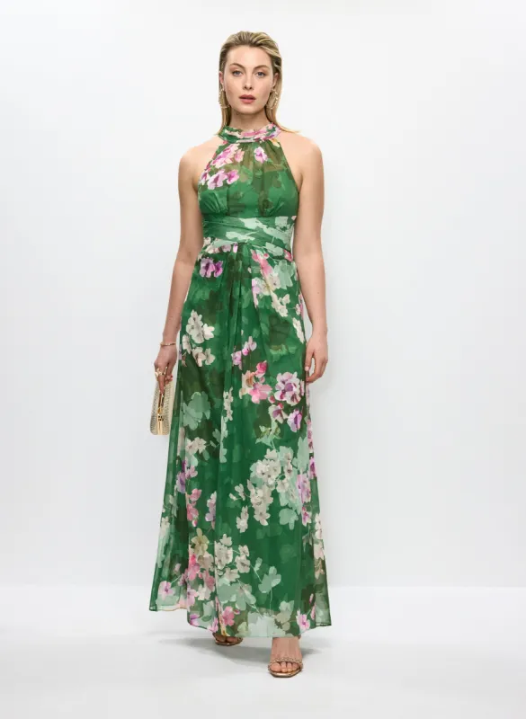 Adriana Papell- Floral Halter-Neck Dress sold by Melanie Lyne