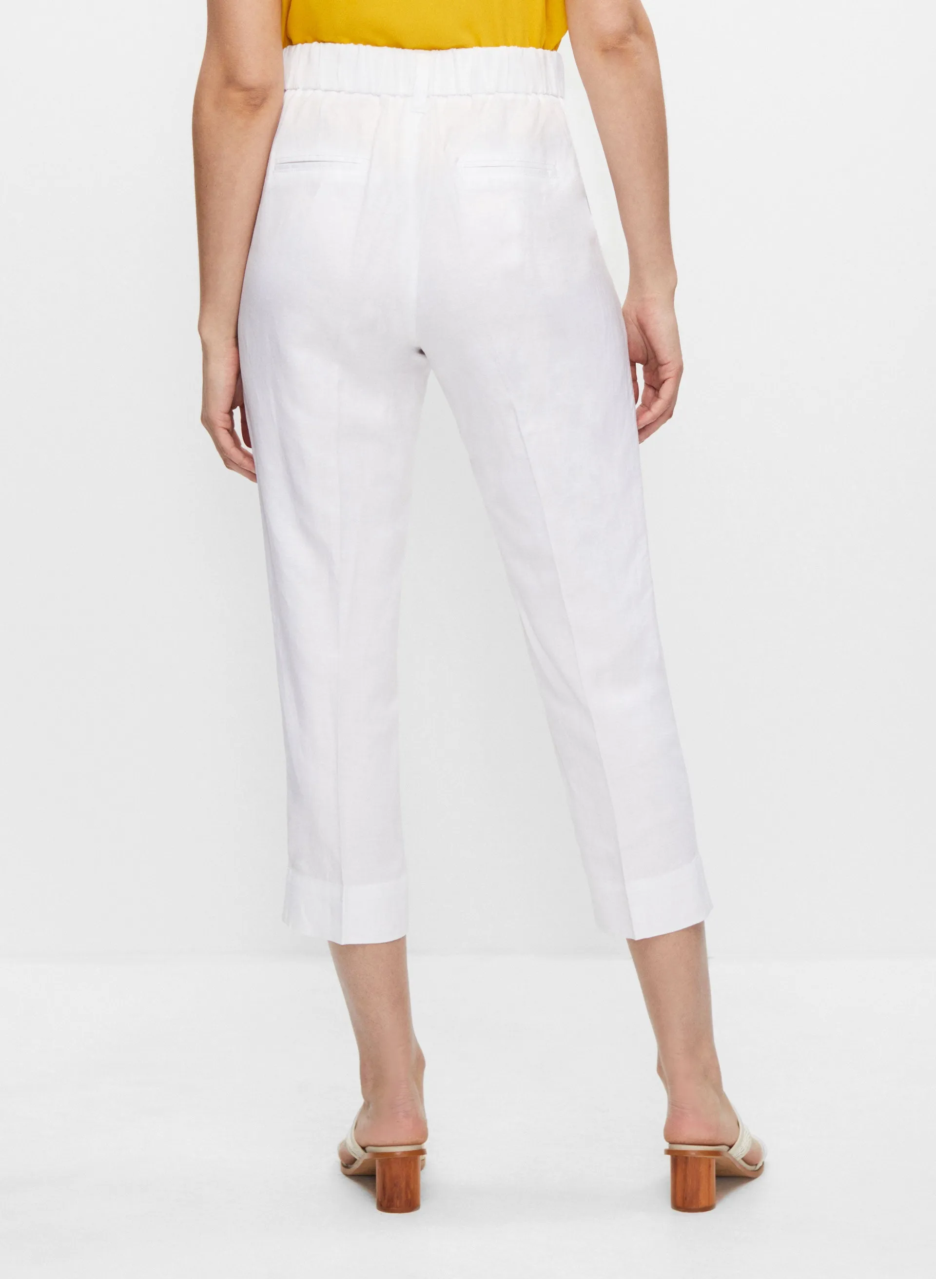 Linen Straight Leg Capris sold by Melanie Lyne product image thumbnail 2