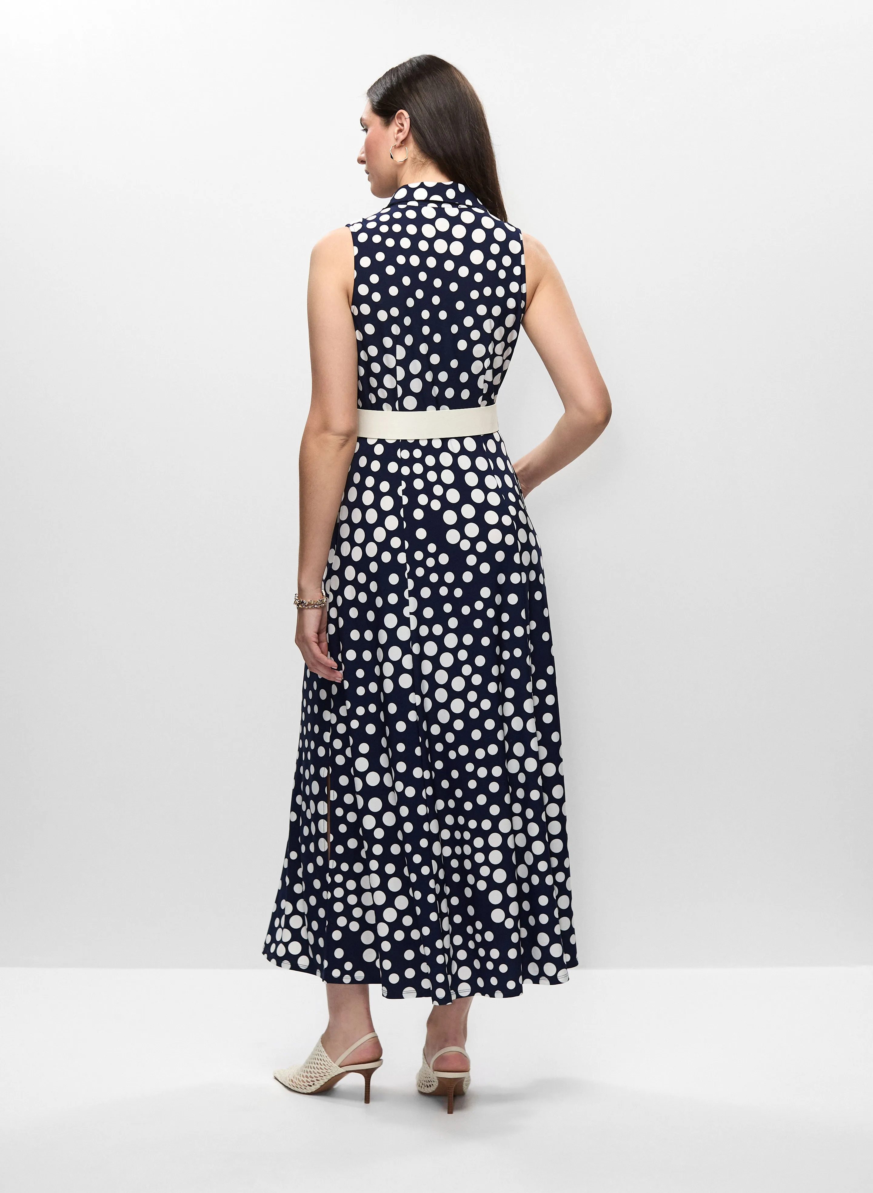 Button Front Polka Dot Dress sold by Melanie Lyne product image thumbnail 3