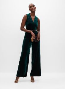 Velvet Belt Detail Jumpsuit sold by Melanie Lyne
