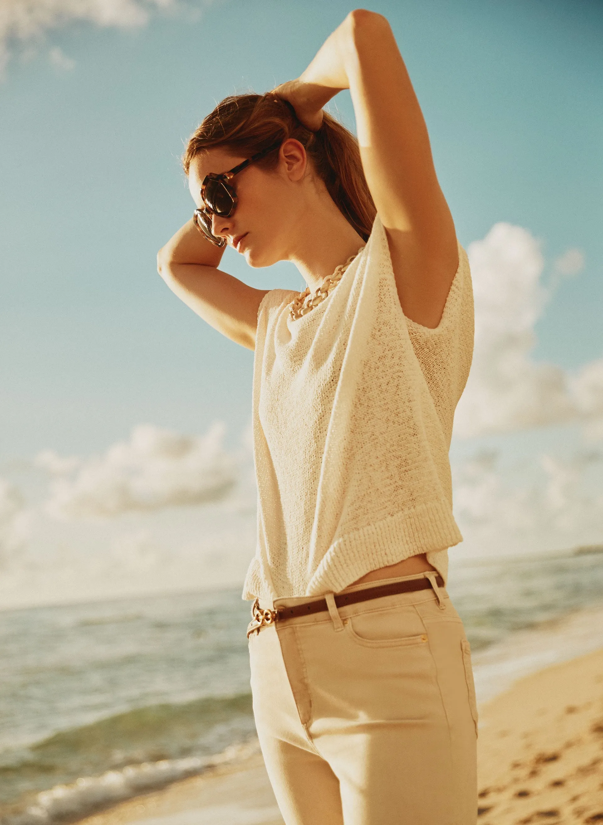 Drop Shoulder Knit Top sold by Melanie Lyne product image thumbnail 3