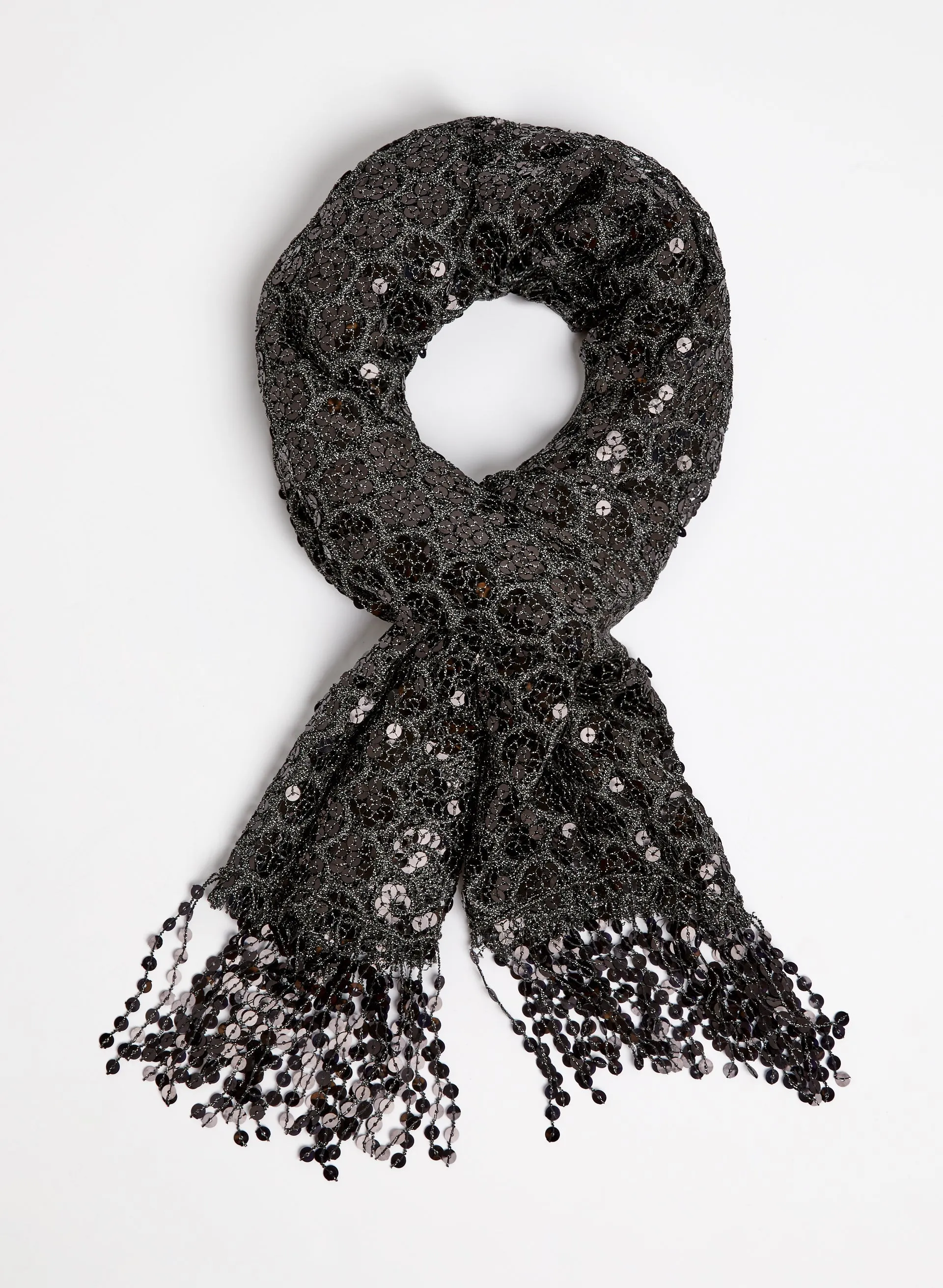 Scalloped Sequin Shawl sold by Melanie Lyne product image thumbnail 4