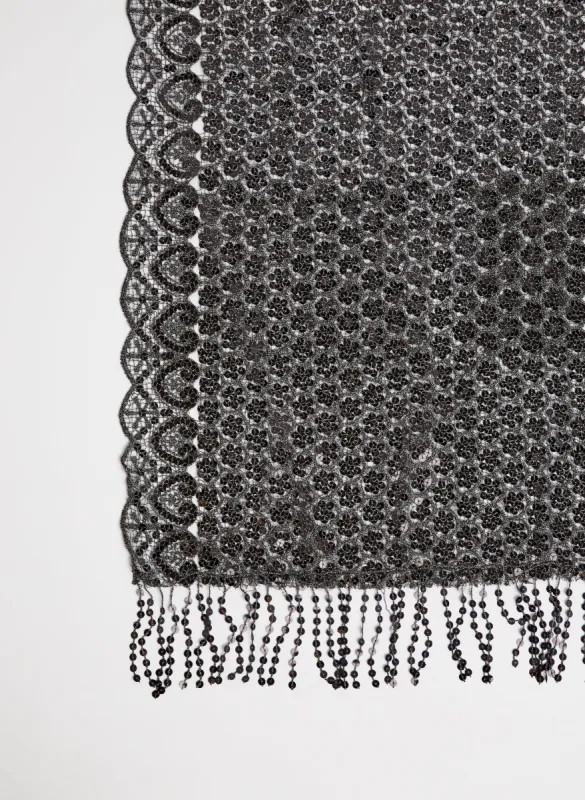 Scalloped Sequin Shawl sold by Melanie Lyne