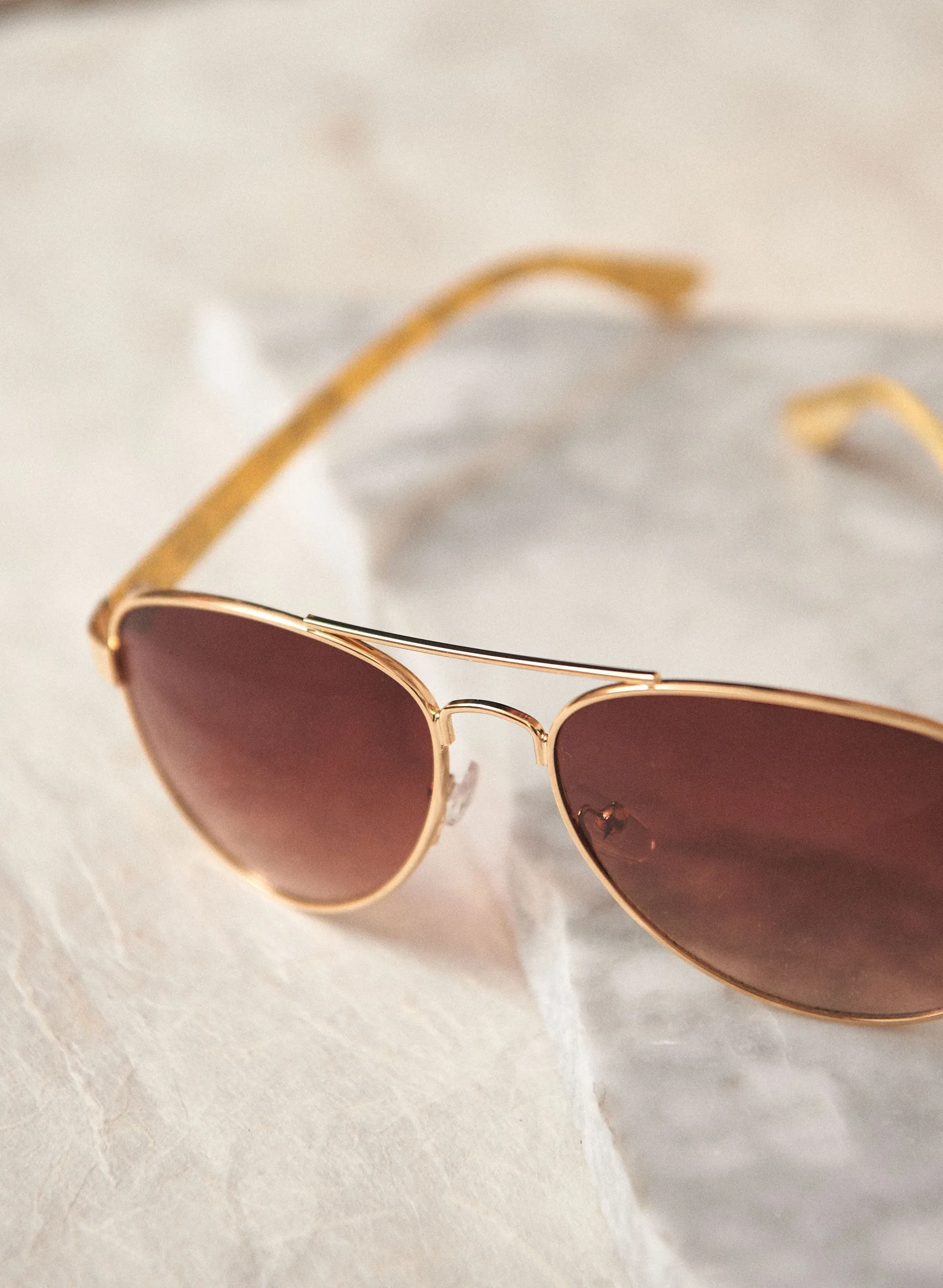 Wire-Frame Aviator Sunglasses sold by Melanie Lyne product image thumbnail 2