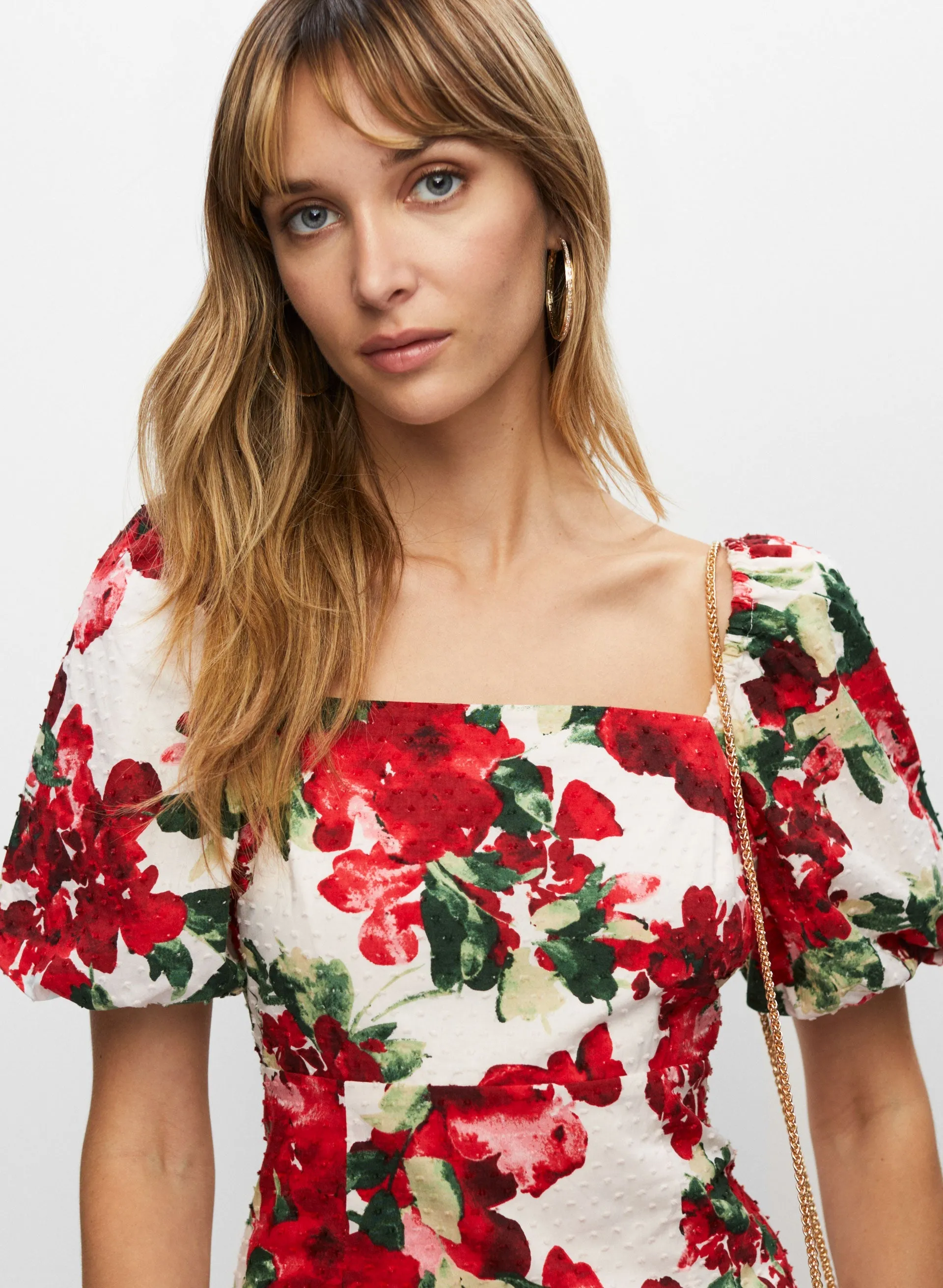 Floral Print Square Neck Dress sold by Melanie Lyne product image thumbnail 2