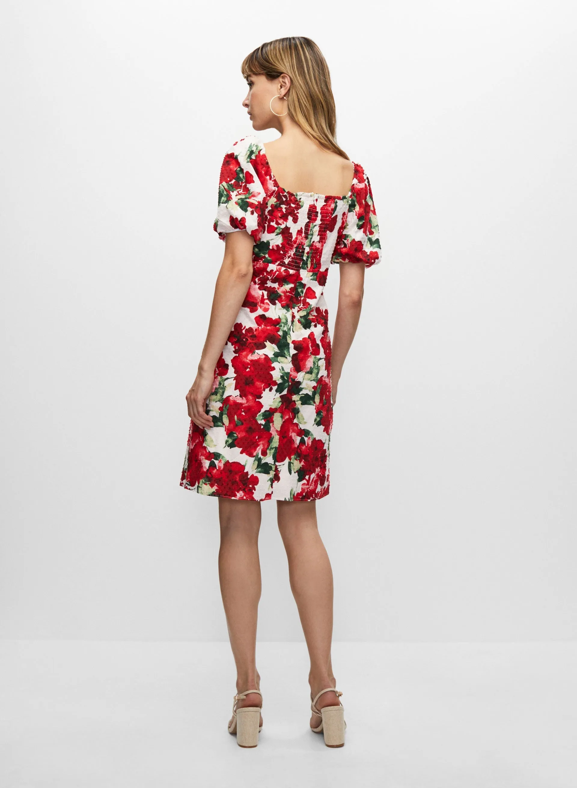 Floral Print Square Neck Dress sold by Melanie Lyne product image thumbnail 4