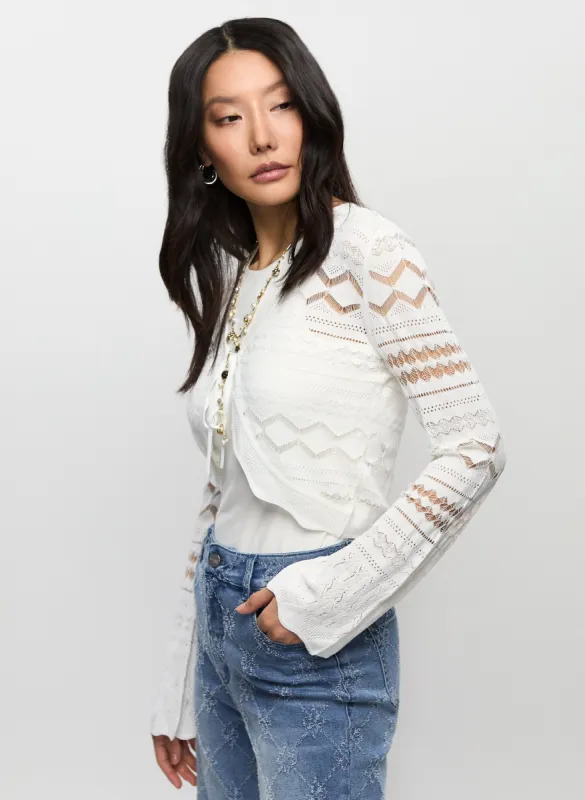 Crochet Knit Cardigan sold by Melanie Lyne