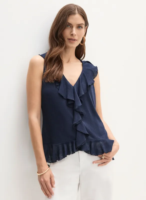 Ruffle Detail Top sold by Melanie Lyne