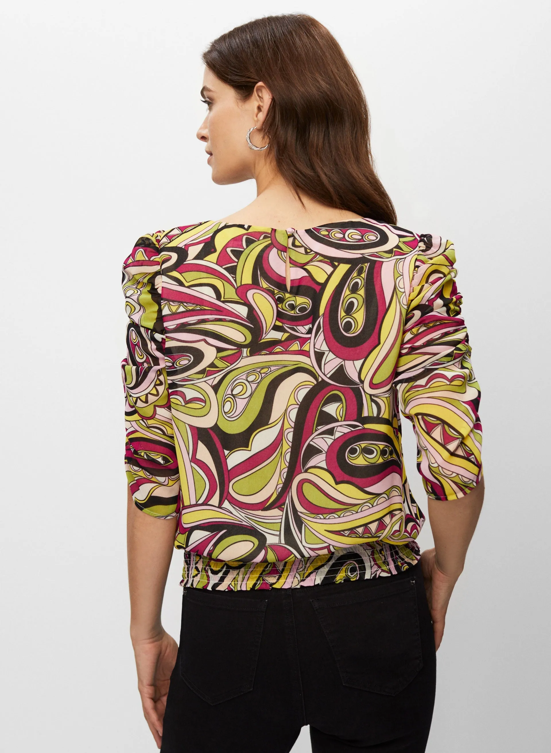 Paisley Print Blouse sold by Melanie Lyne product image thumbnail 4