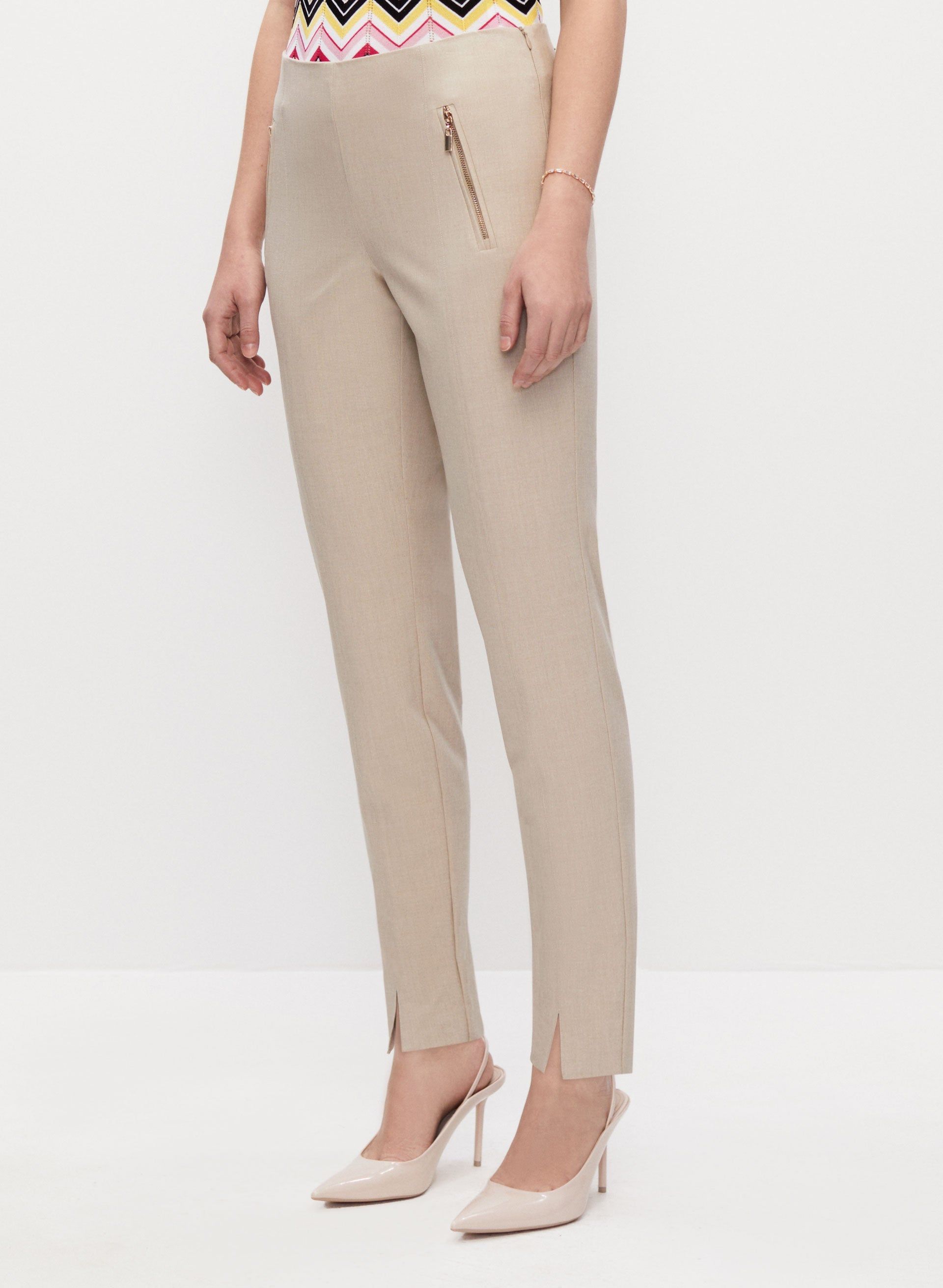 Amber Zip Detail Slim Leg Pants sold by Melanie Lyne