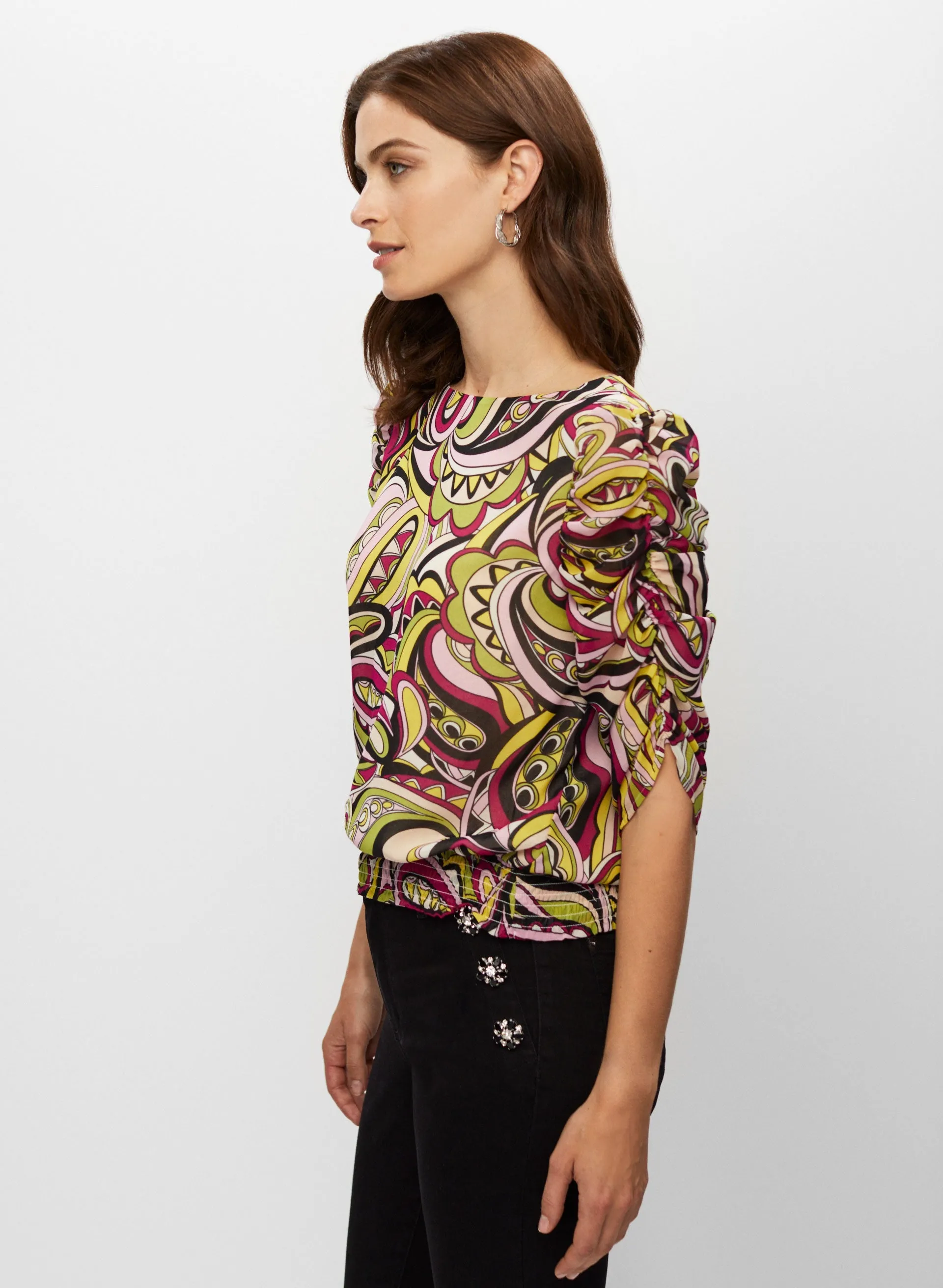 Paisley Print Blouse sold by Melanie Lyne product image thumbnail 5