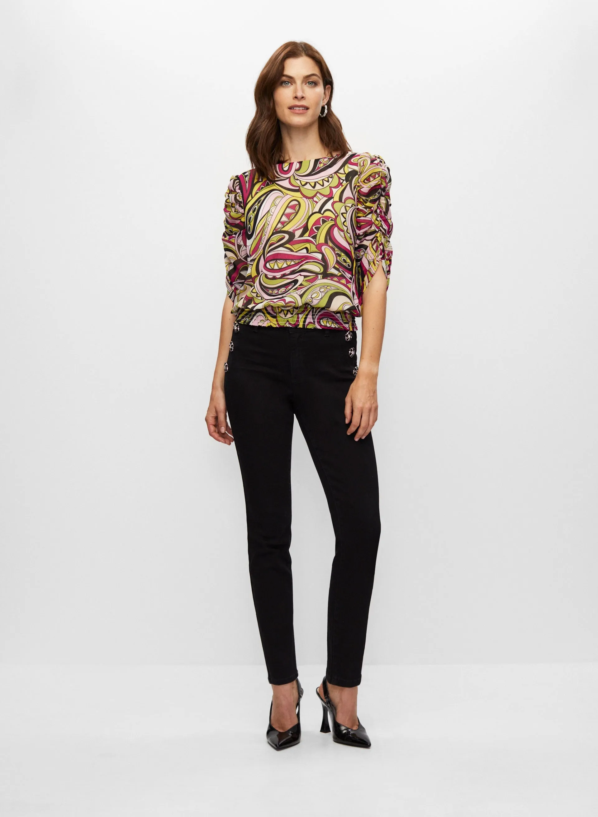Paisley Print Blouse sold by Melanie Lyne product image thumbnail 3