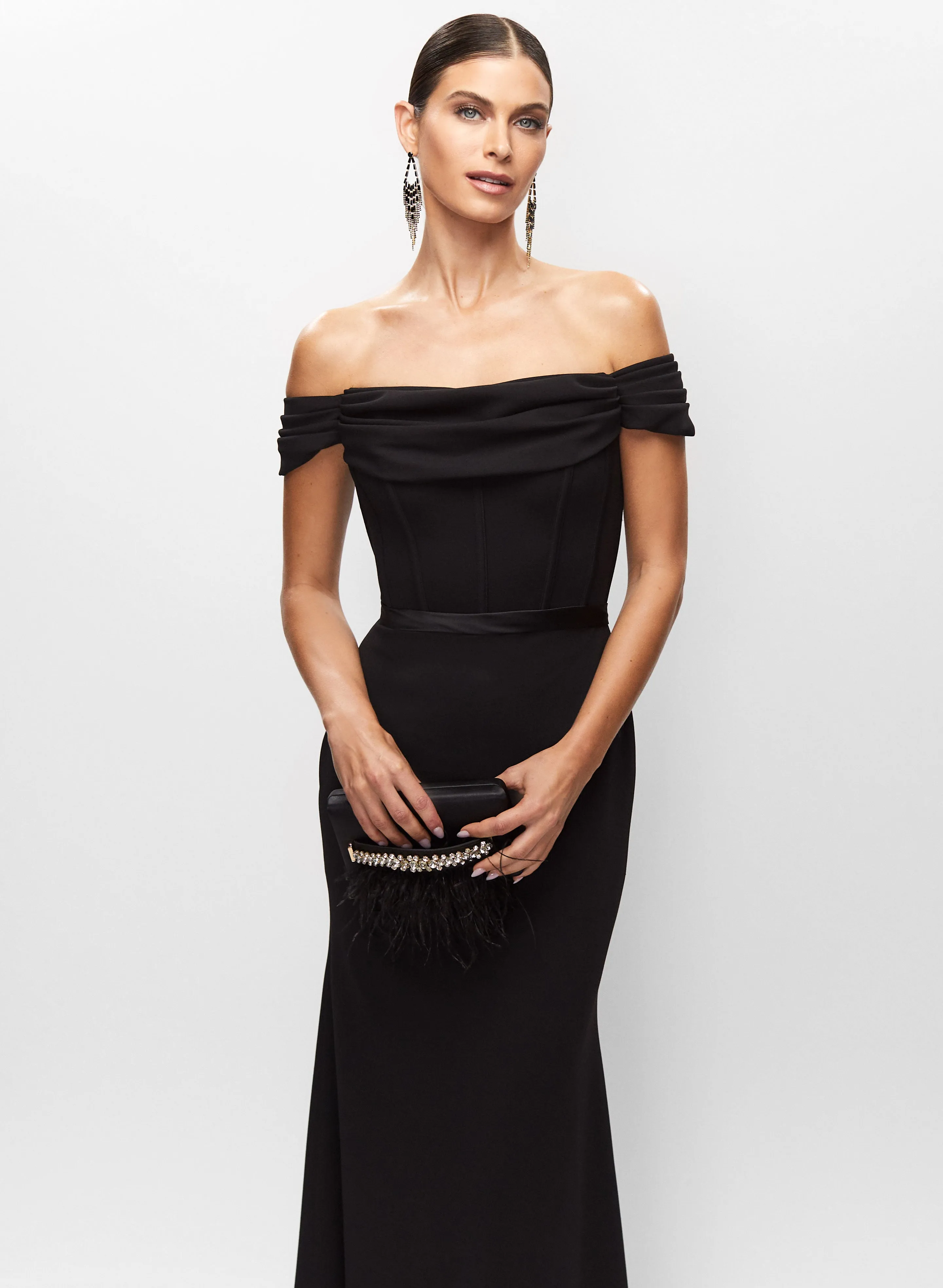 Off-the-Shoulder Mermaid Dress sold by Melanie Lyne product image thumbnail 5