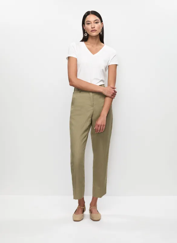 V-Neck T-Shirt & Linen Capri Pants sold by Melanie Lyne