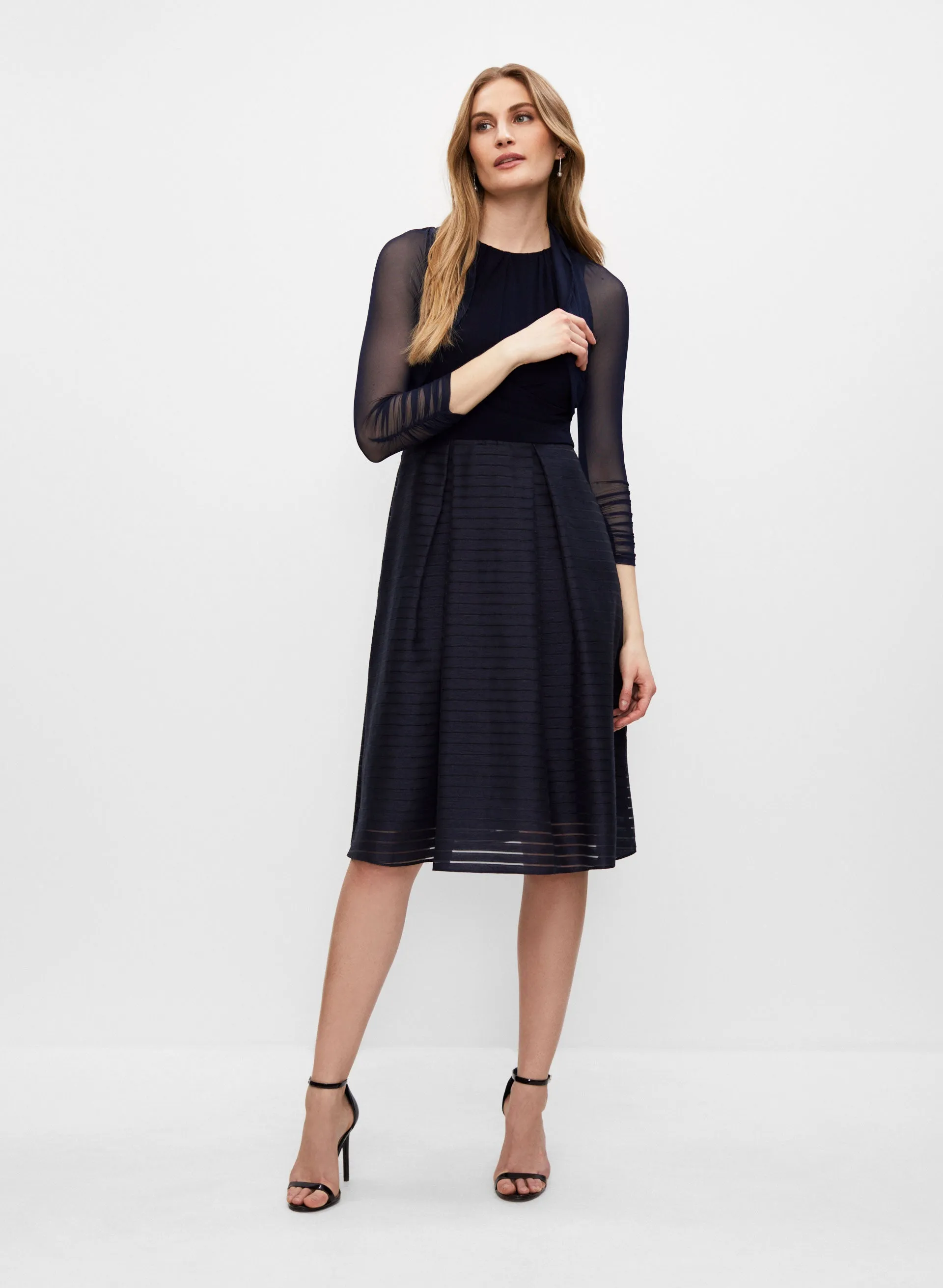 Sheer Sleeve Mesh Bolero sold by Melanie Lyne product image thumbnail 3